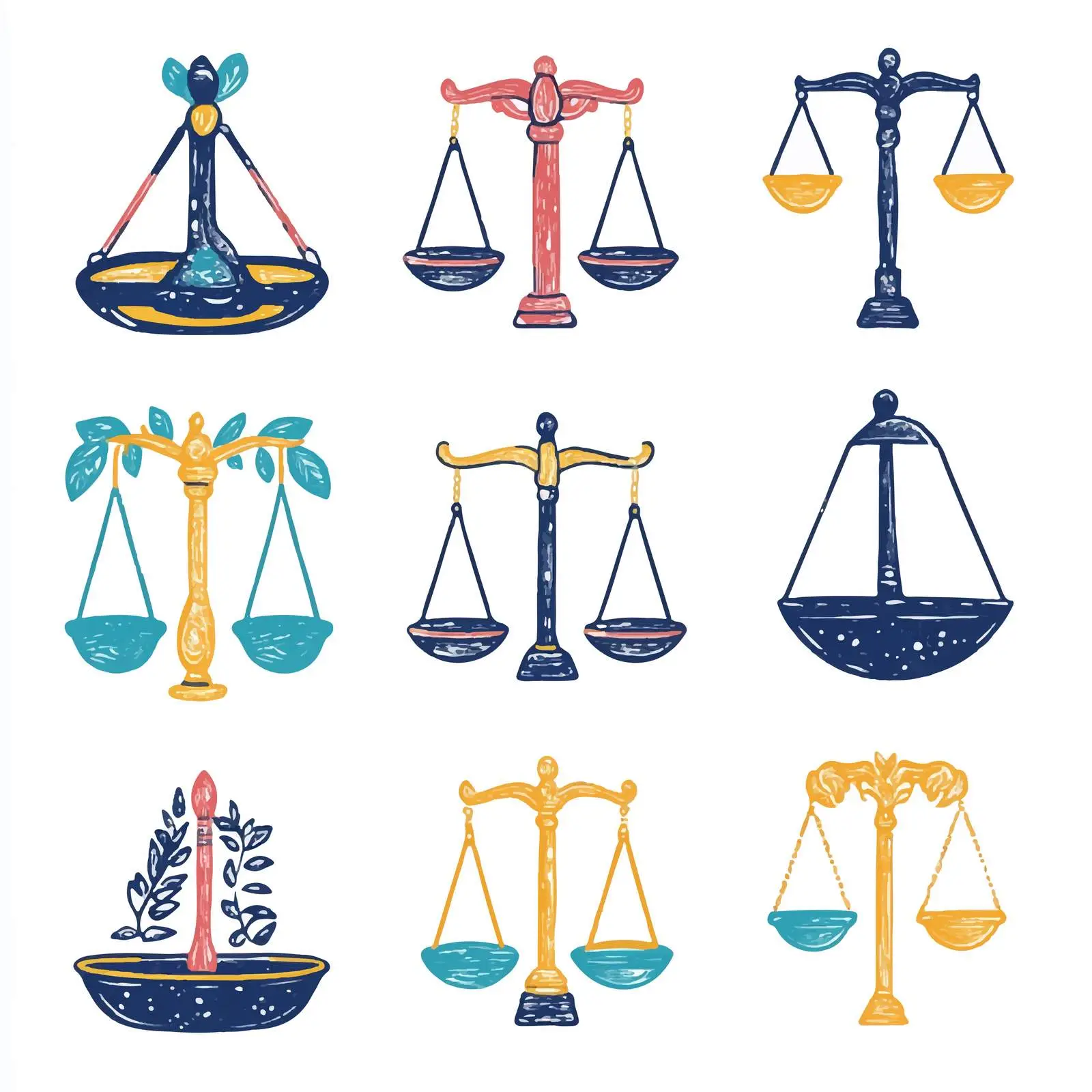 Hand Drawn Scales Sketch for Design Projects — free download from Dotvec