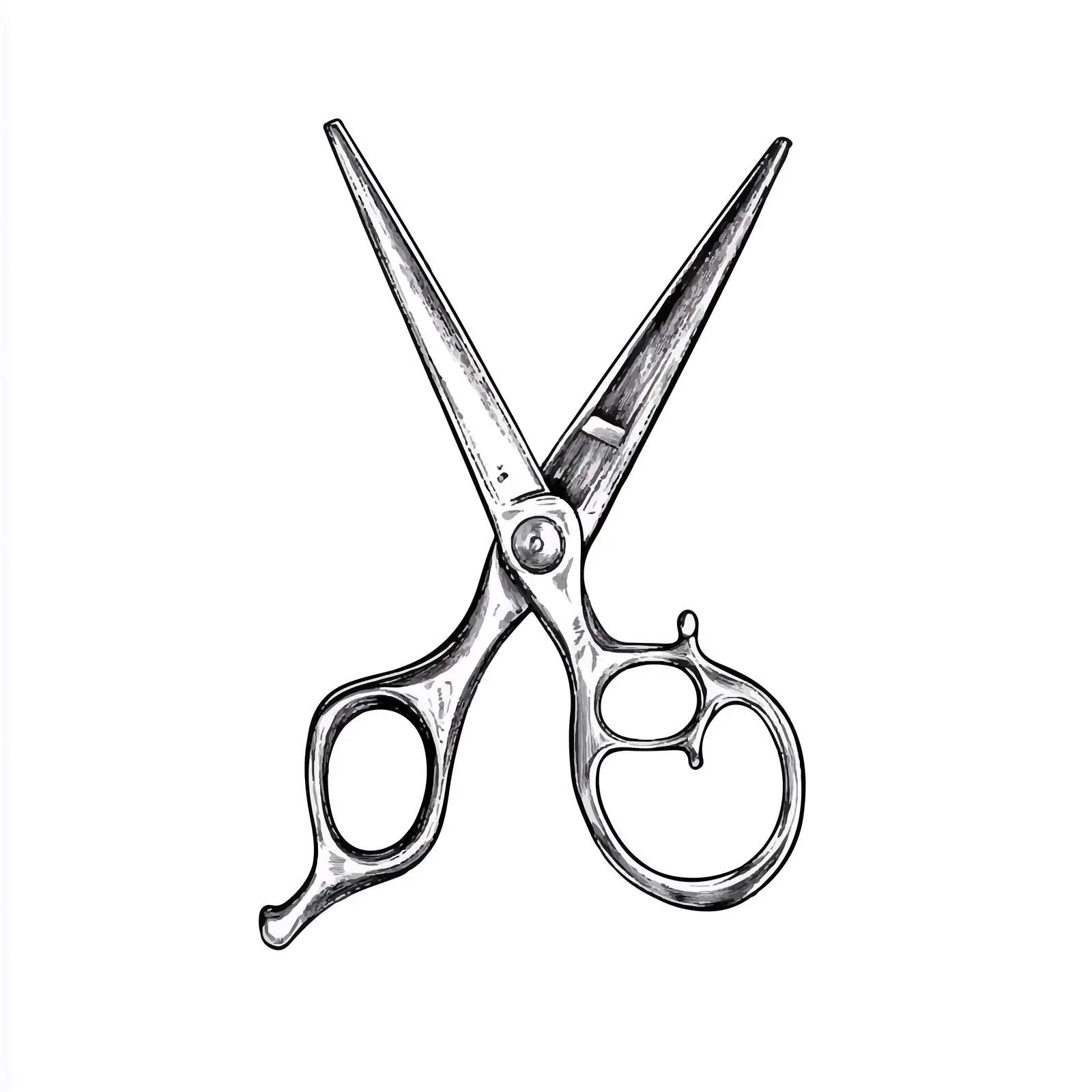 Hand Drawn Scissors Sketch Isolated on White Background — free download from Dotvec