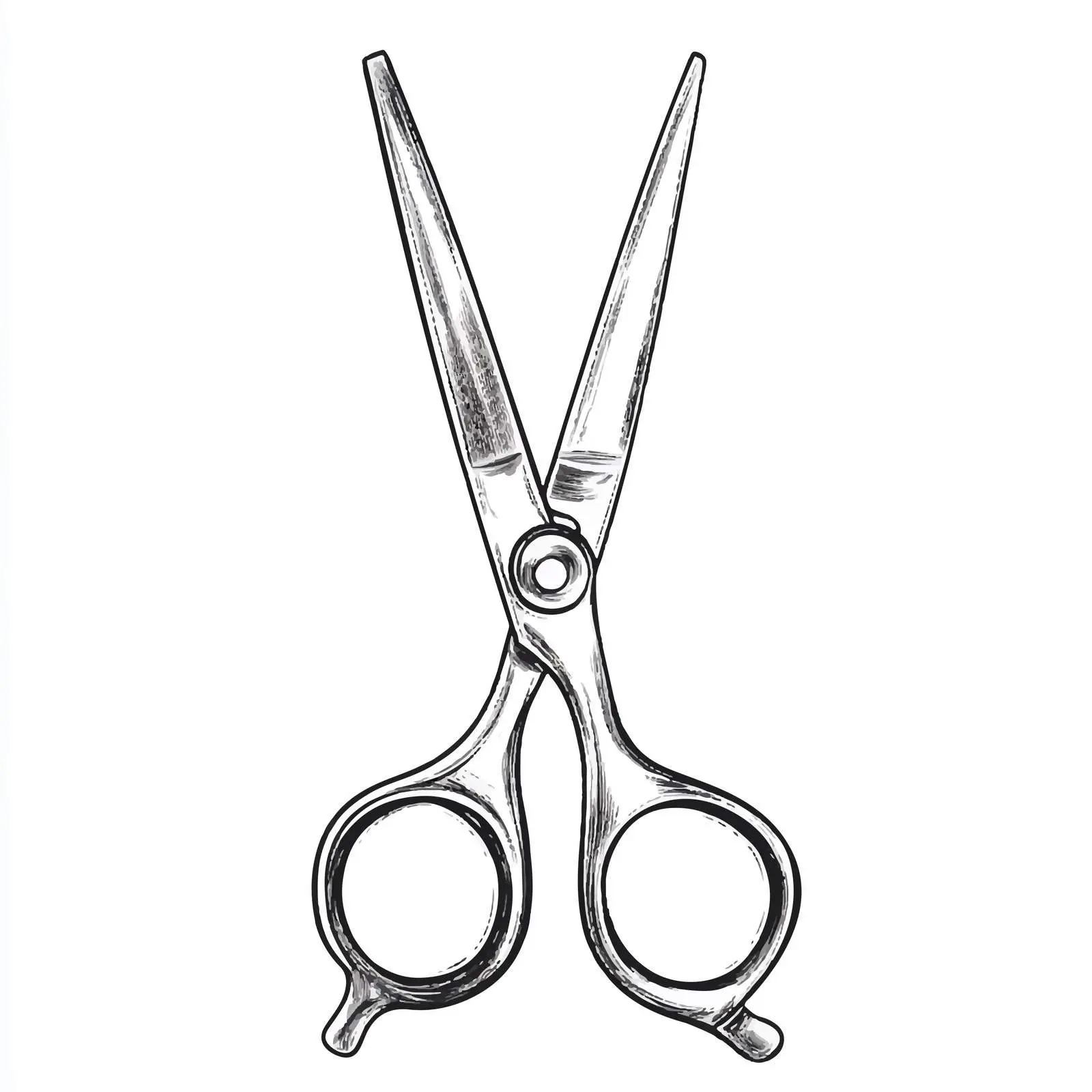 Hand Drawn Scissors Sketch Icon on White Background — free download from Dotvec