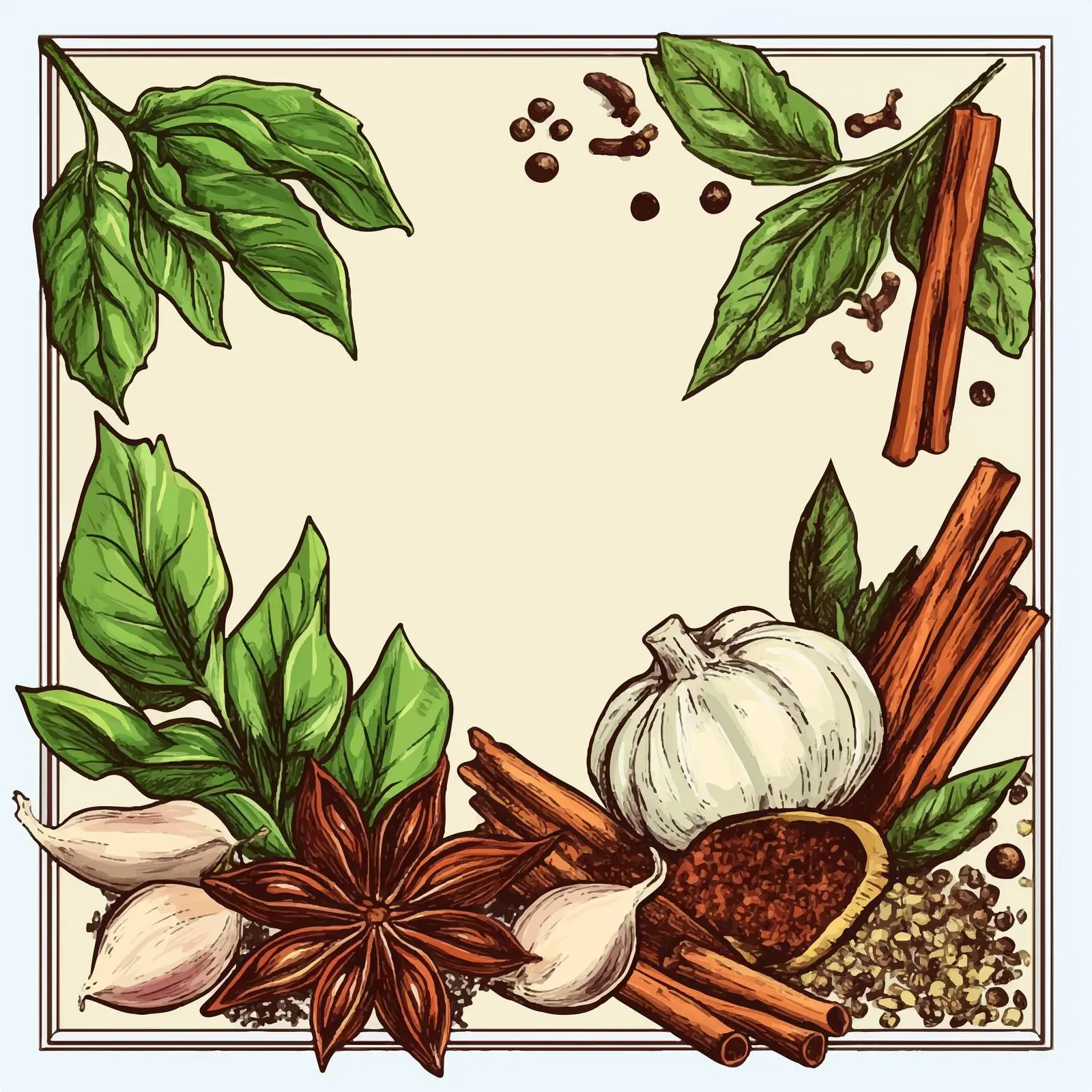 Hand-Drawn Herbs and Spices Collection — free download from Dotvec