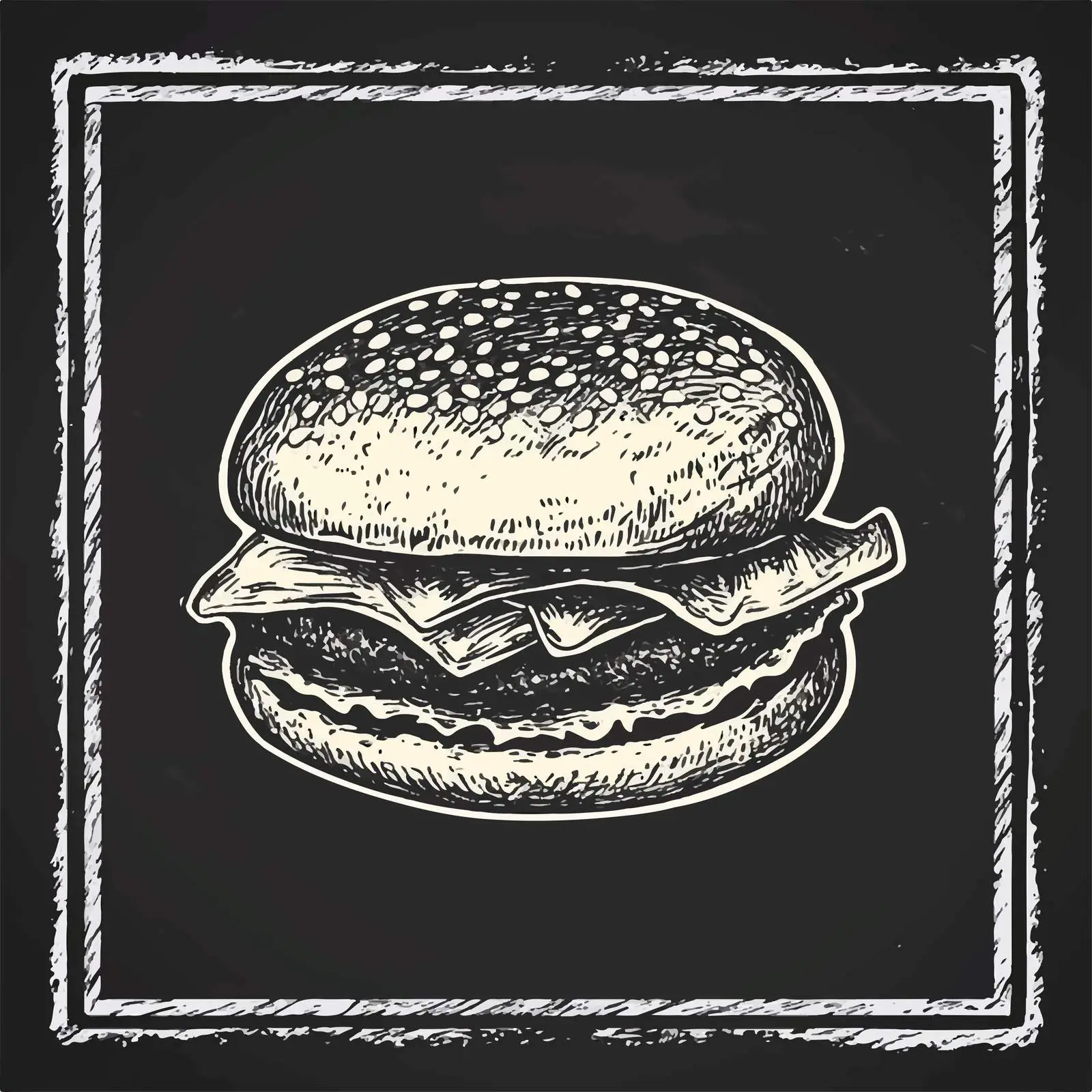 Hand-Drawn Shawarma Sketch on Chalkboard — free download from Dotvec