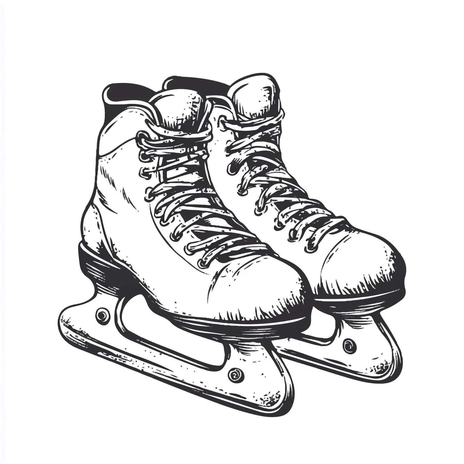 Hand Drawn Skate Symbol on White Background — free download from Dotvec