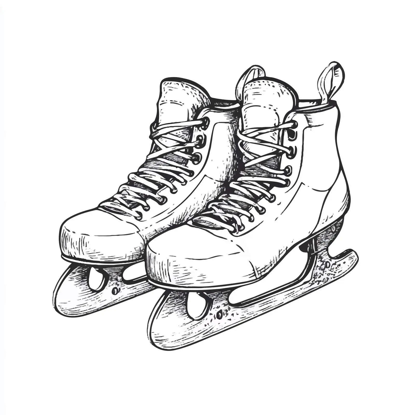 Hand Drawn Skate Sketch on White Background — free download from Dotvec