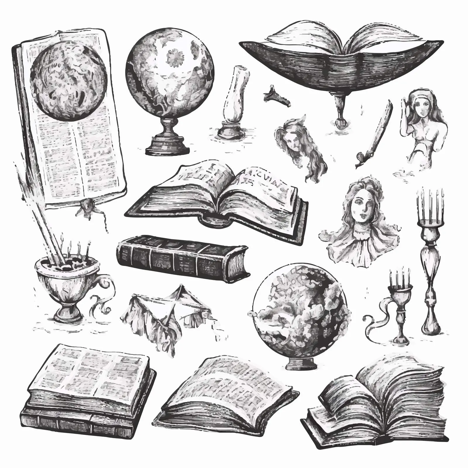 Hand-Drawn Literature Poster Template Vector Design — free download from Dotvec