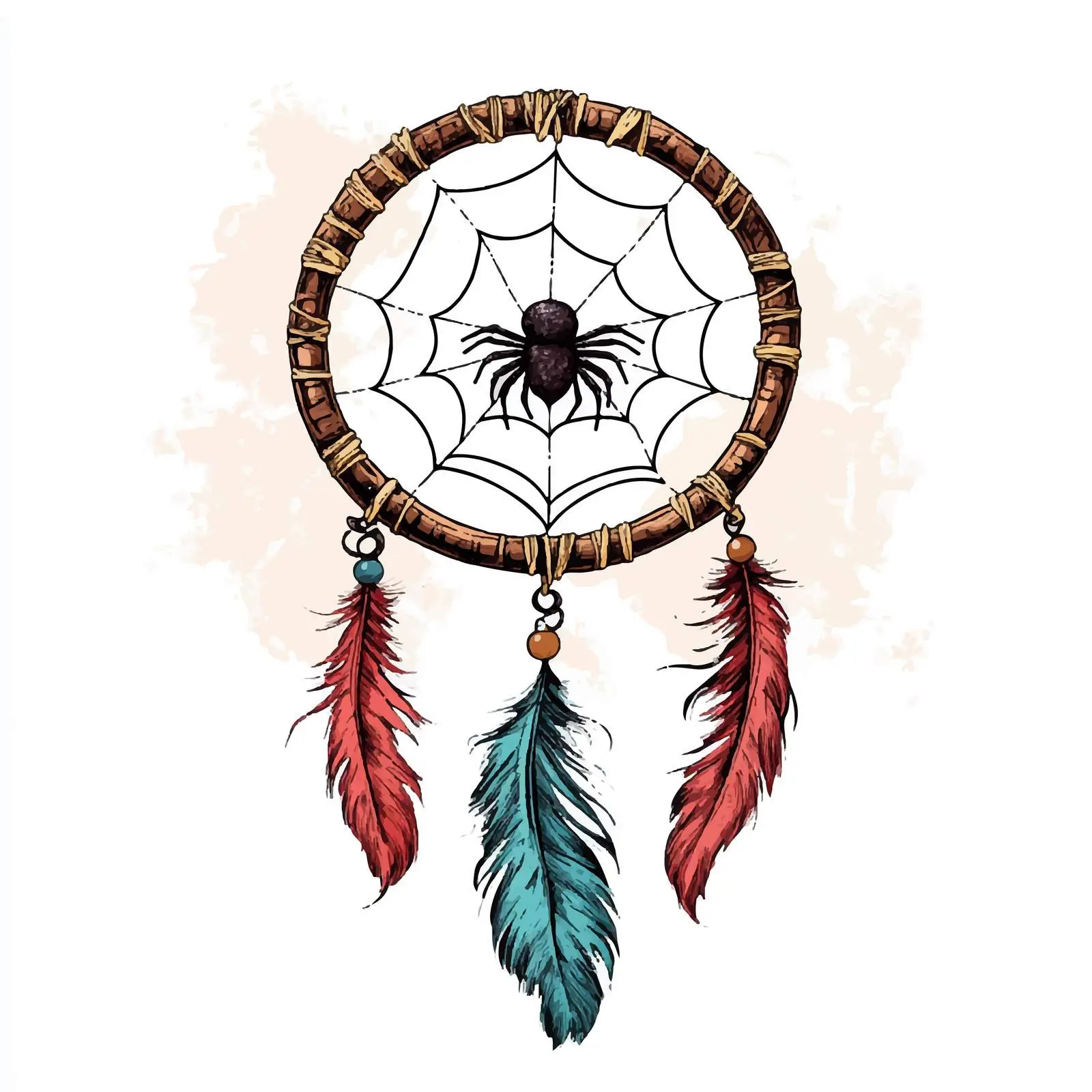 Hand Drawn Dream Catcher Amulet Illustration — free download from Dotvec