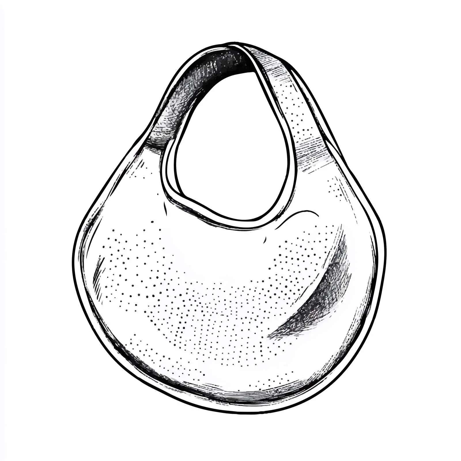 Hand-Drawn Baby Feeding Bib Sketch — free download from Dotvec