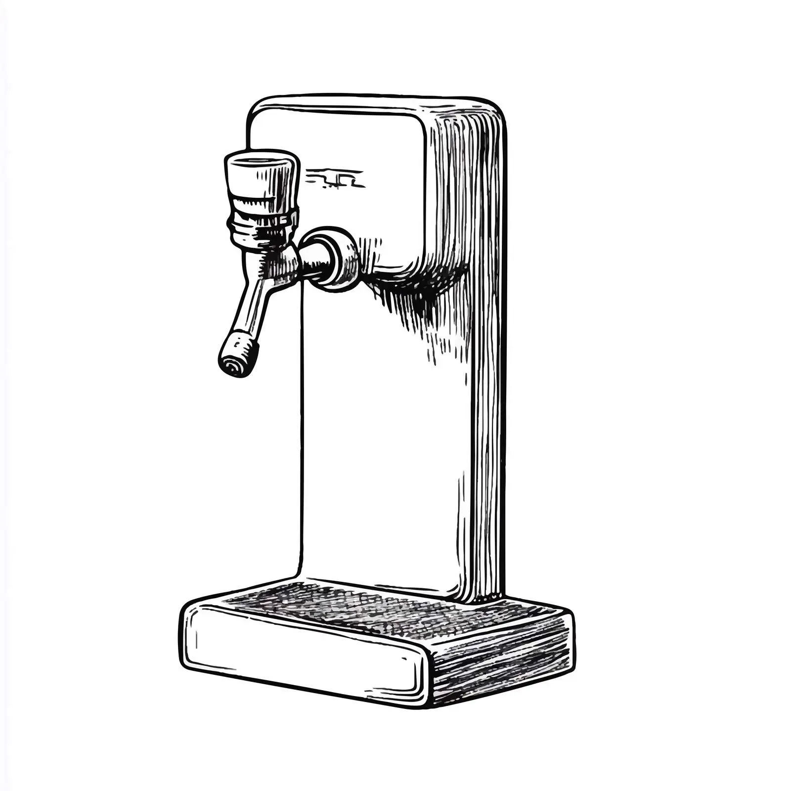 Hand Drawn Bar Geyser Dispenser Illustration — free download from Dotvec
