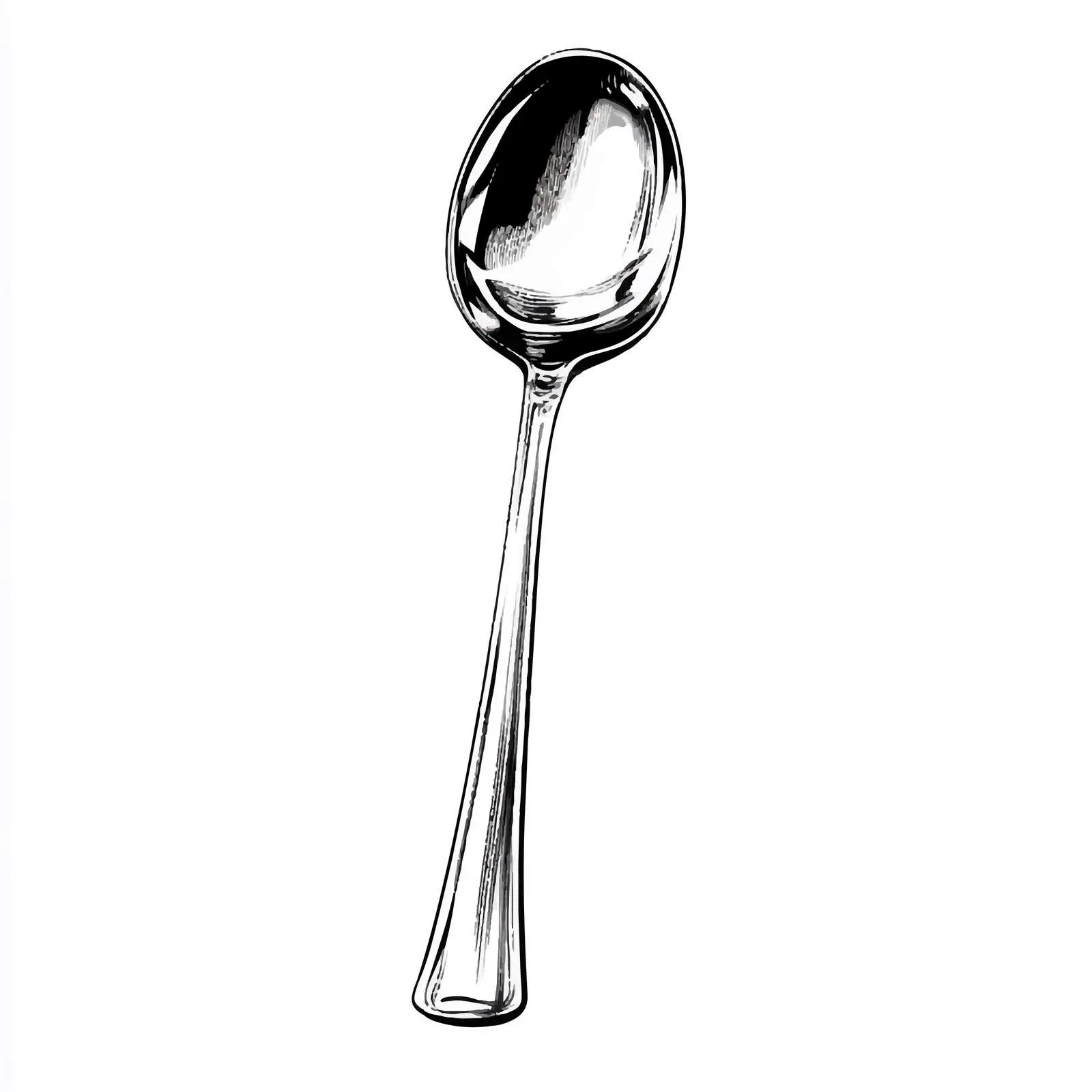 Hand Drawn Bar Spoon Sketch on White Background — free download from Dotvec
