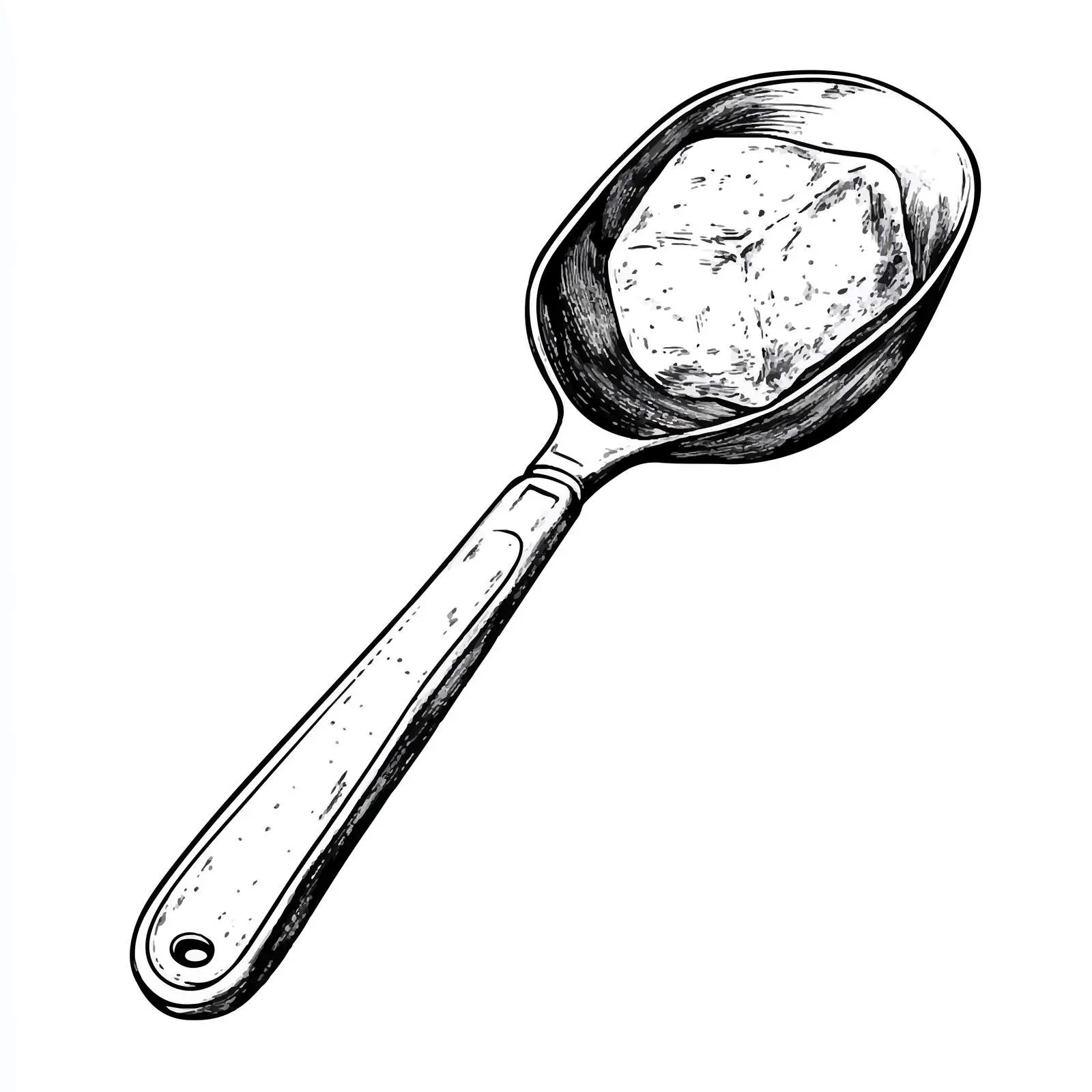 Hand-Drawn Bartender's Ice Scoop Vector Design — free download from Dotvec