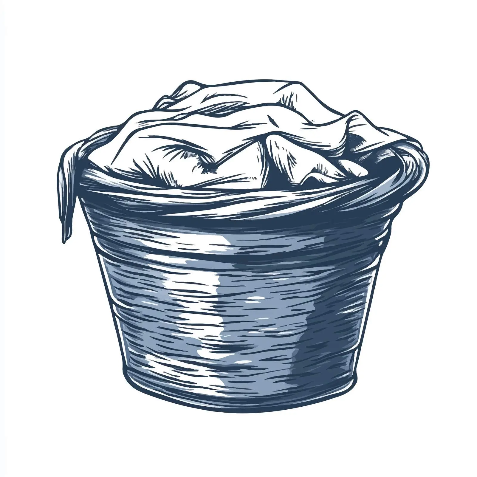 Hand-Drawn Basin with Dirty Linen Sketch — free download from Dotvec