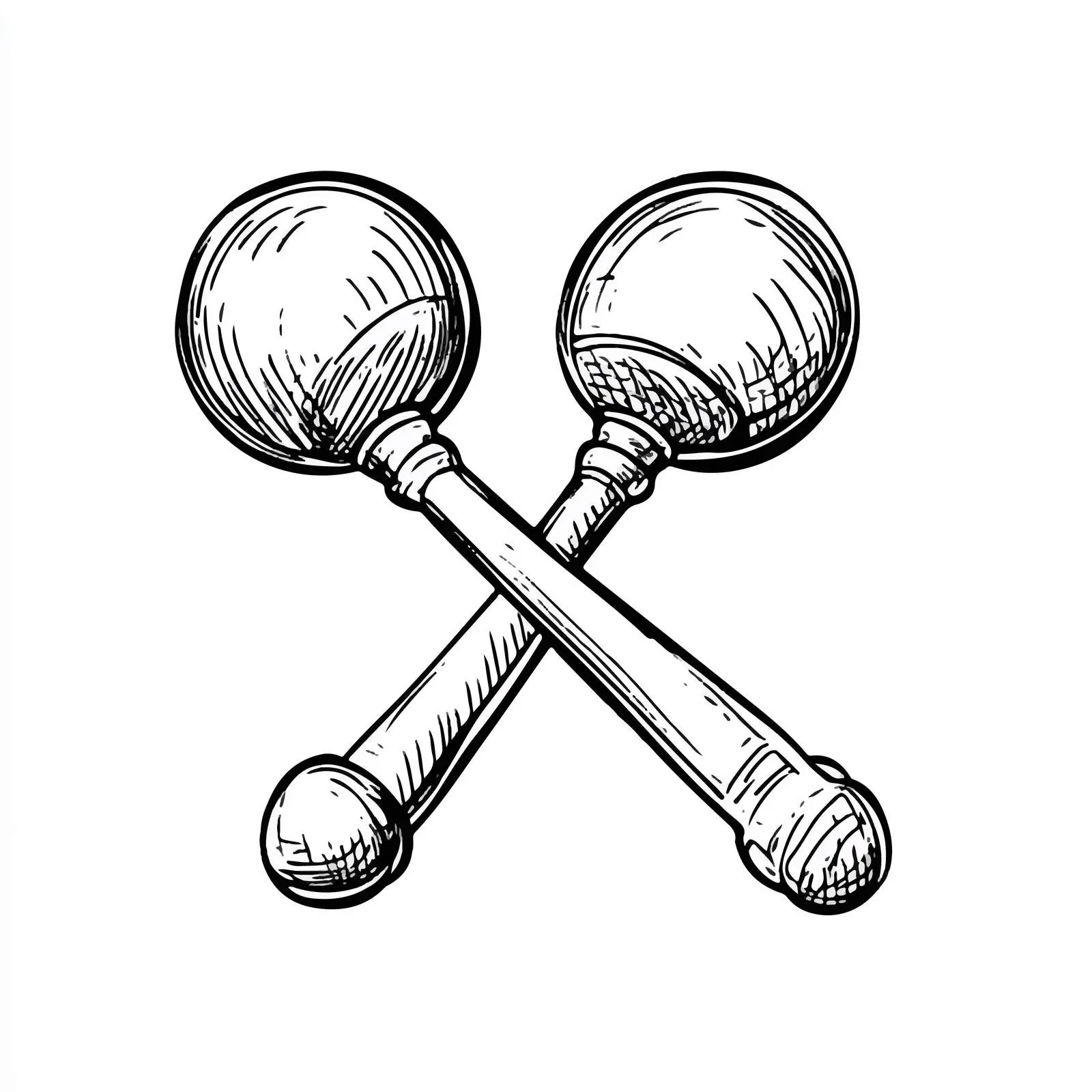Bell Baby Rattle Toy Hand-Drawn Sketch — free download from Dotvec