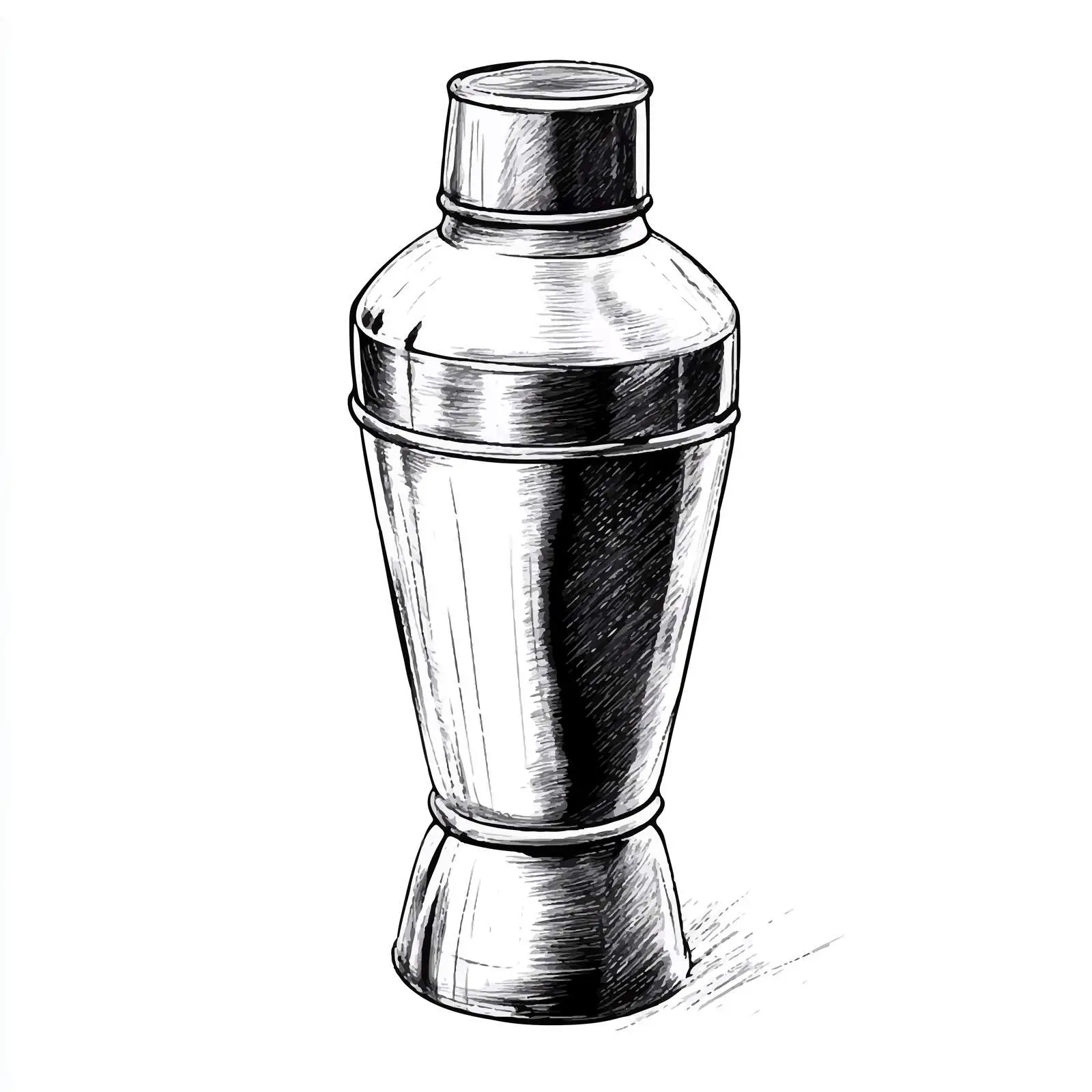 Boston American Shaker Hand-Drawn Sketch – free soft edges image from Dotvec