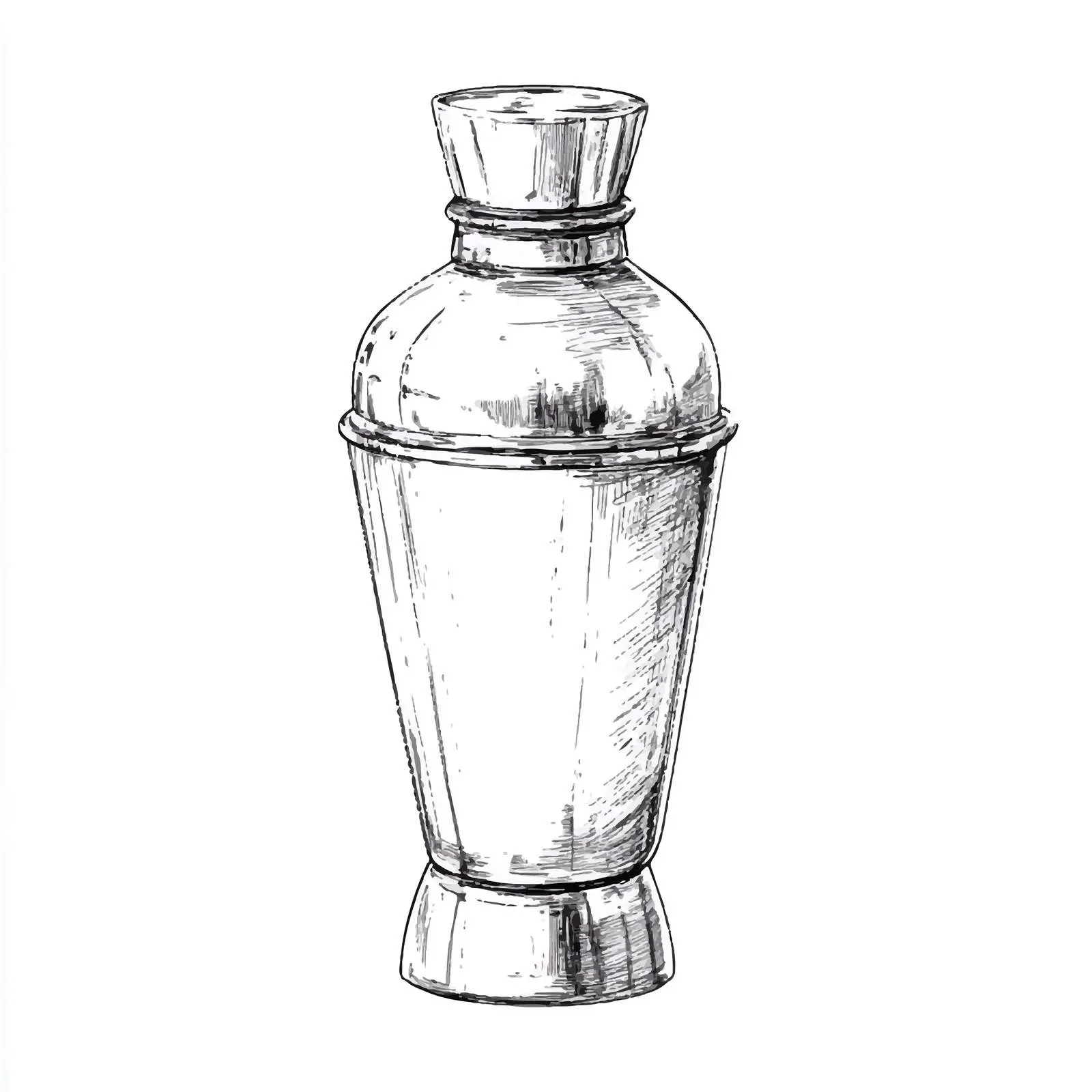 Hand Drawn Boston American Shaker Sketch — free download from Dotvec
