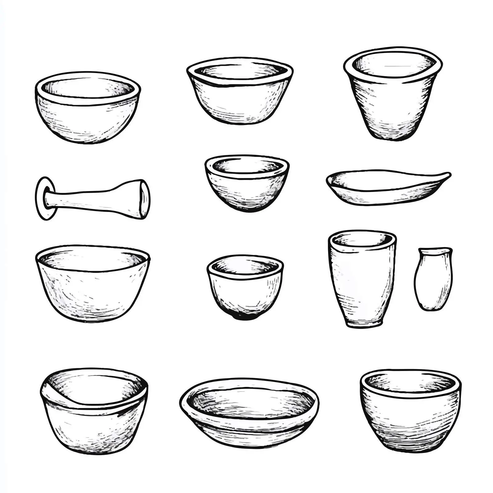 Hand-Drawn Clay Loop Sketch on White Background — free download from Dotvec