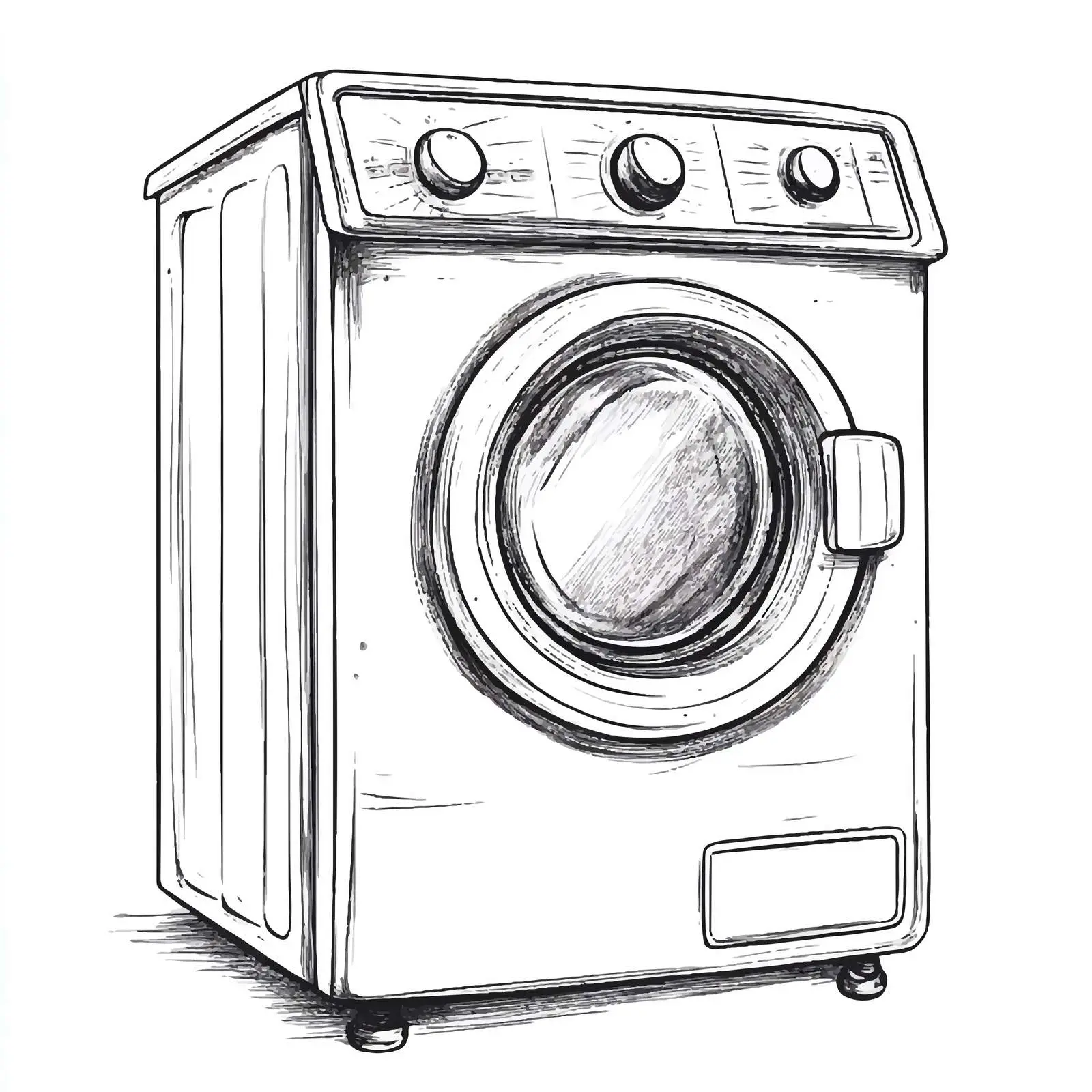 Hand Drawn Clothes Dryer Illustration — free download from Dotvec