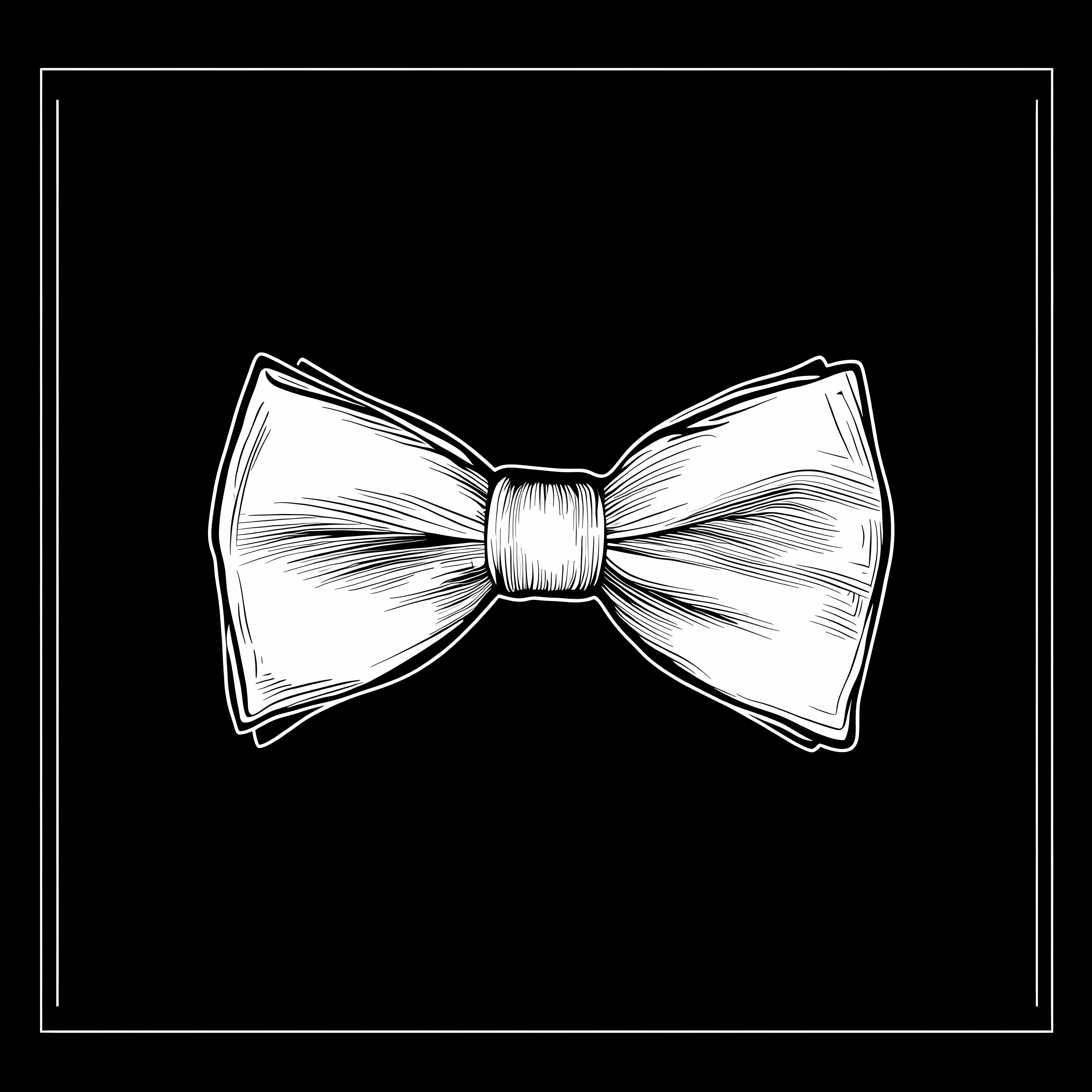 Hand-drawn Collar Sketch with Bow Tie – free bow tie image from Dotvec