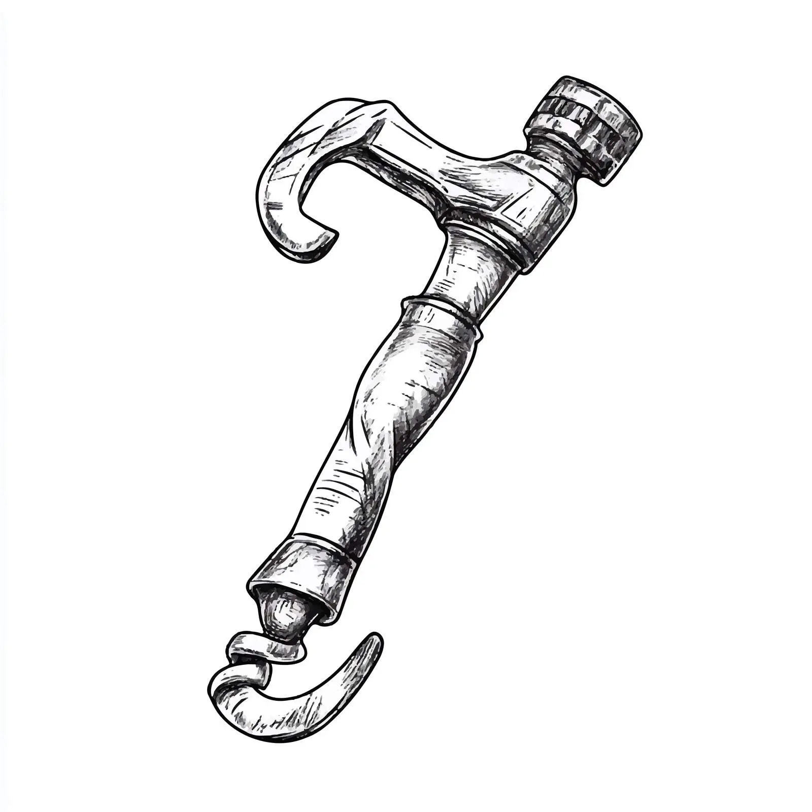 Hand-Drawn Corkscrew Sommelier Knife Vector — free download from Dotvec