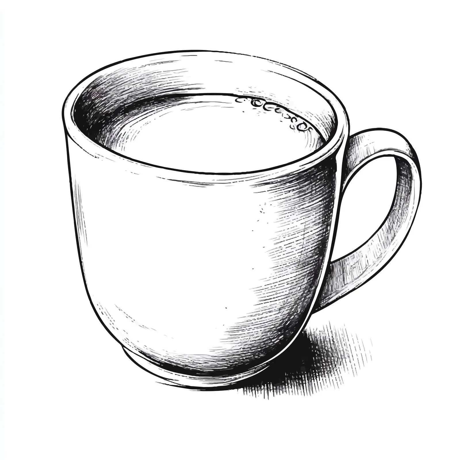 Warm Tea Cup Sketch for Relaxing Nights — free download from Dotvec