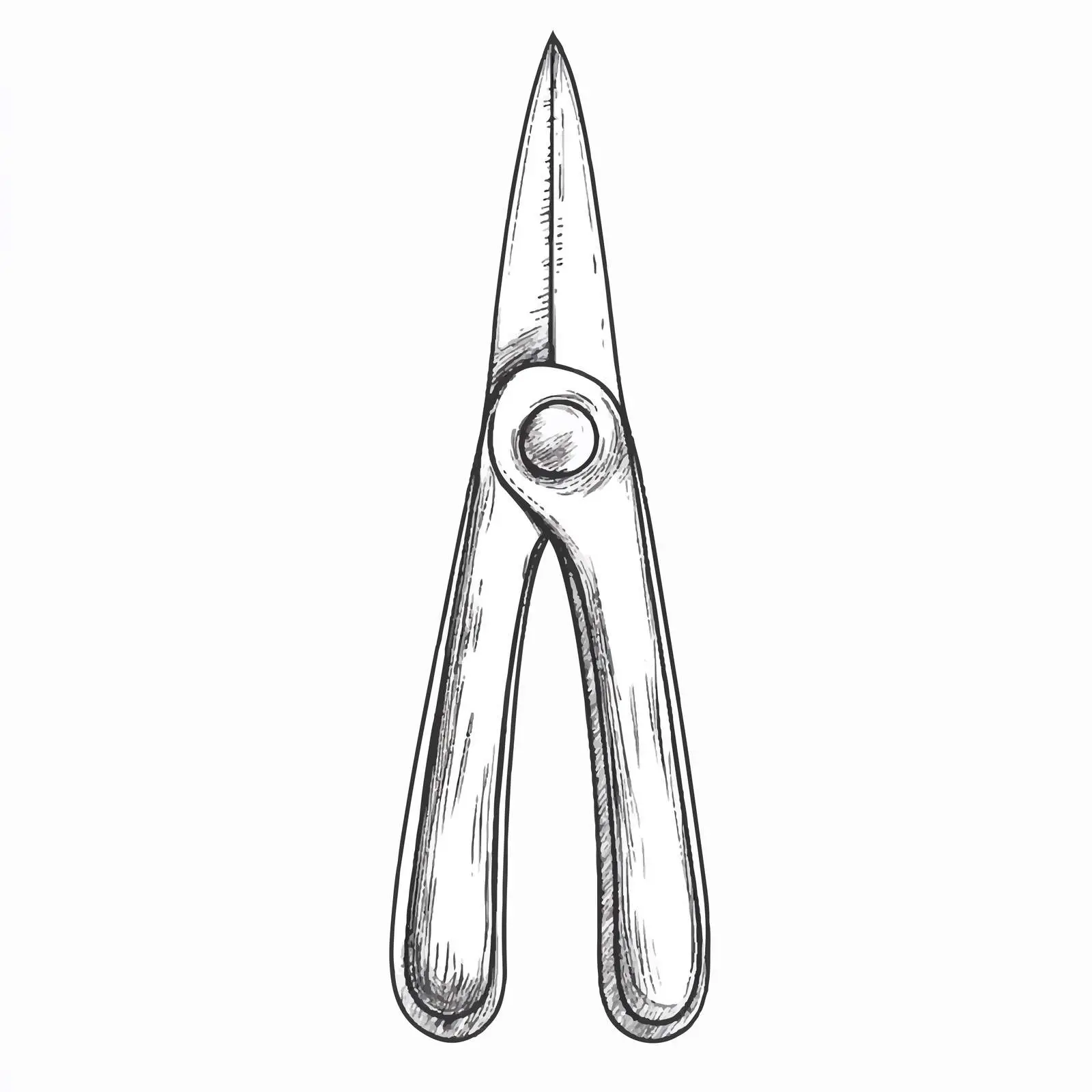 Hand-Drawn Cuticle Cutter Illustration — free download from Dotvec