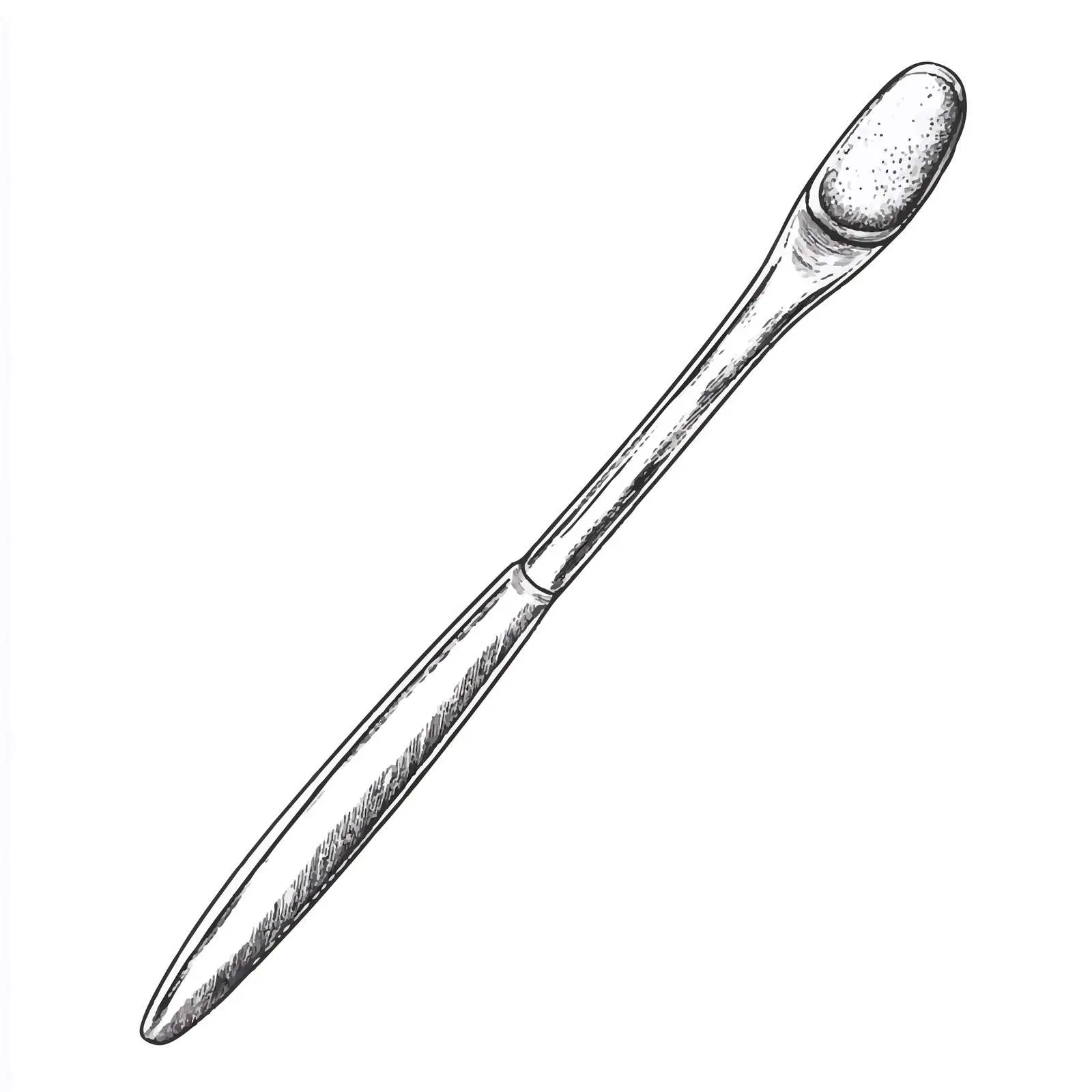 Hand-Drawn Cuticle Pusher Illustration — free download from Dotvec