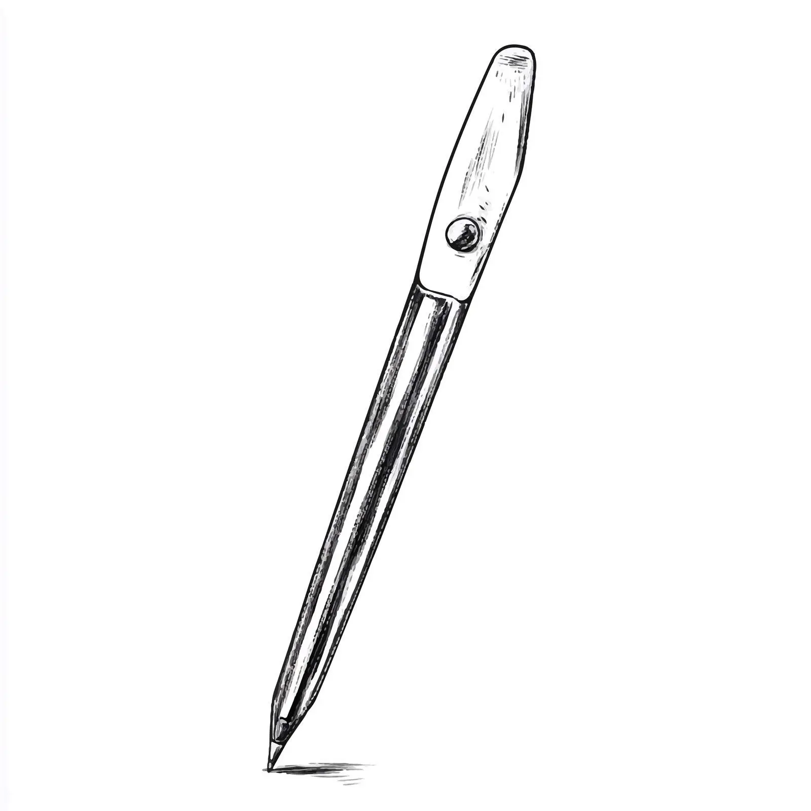 Hand-Drawn Cuticle Pusher Illustration — free download from Dotvec