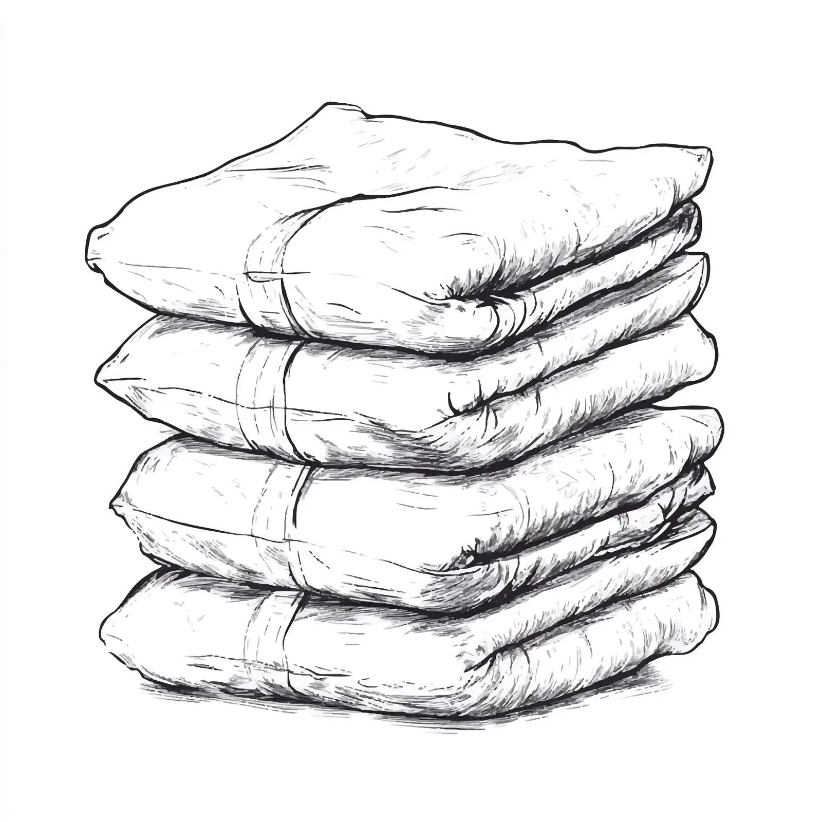 Hand-Drawn Diaper Sketch on White Background — free download from Dotvec