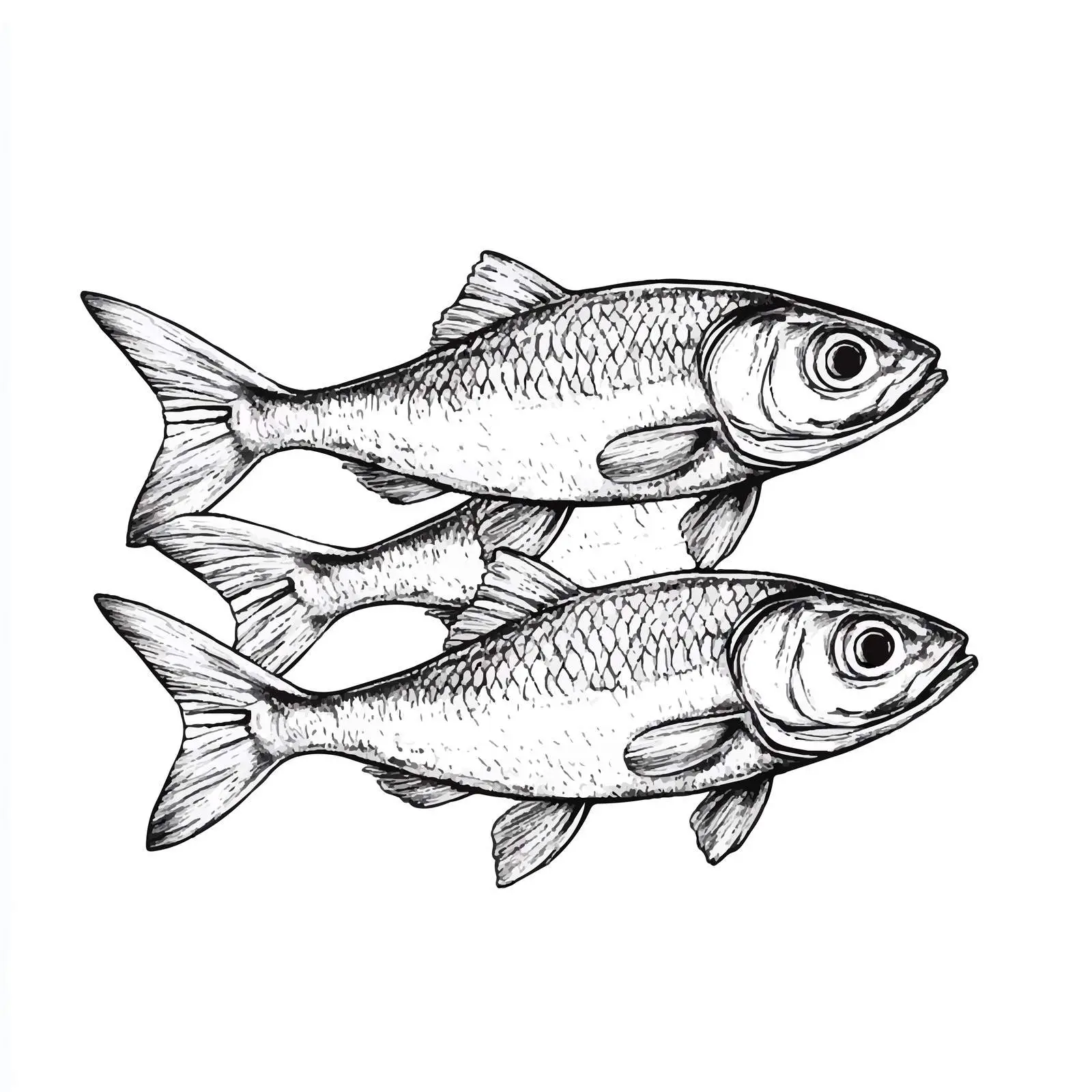 Hand Drawn Dutch Herring Sketch Illustration — free download from Dotvec