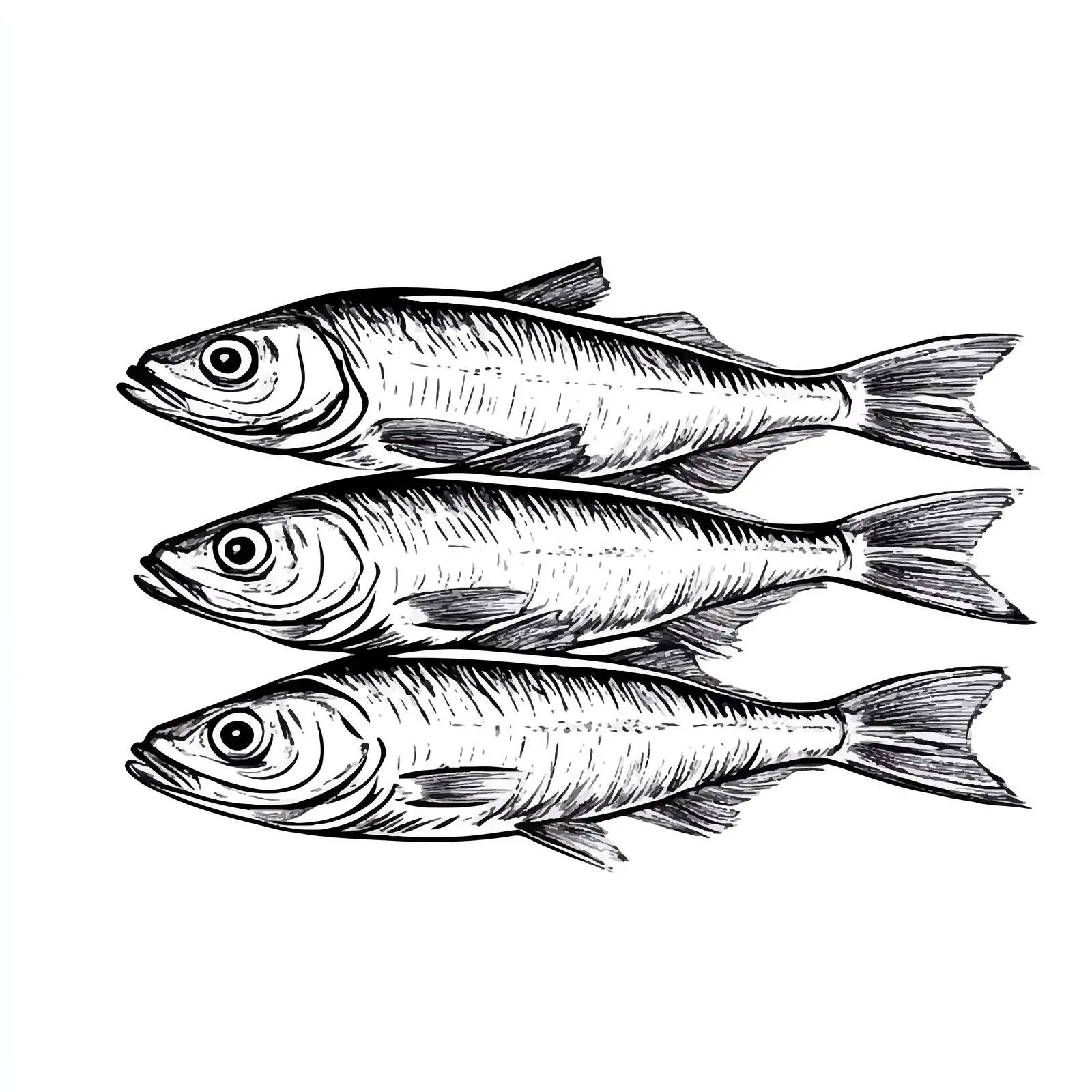 Hand-Drawn Dutch Herring Vector Illustration — free download from Dotvec