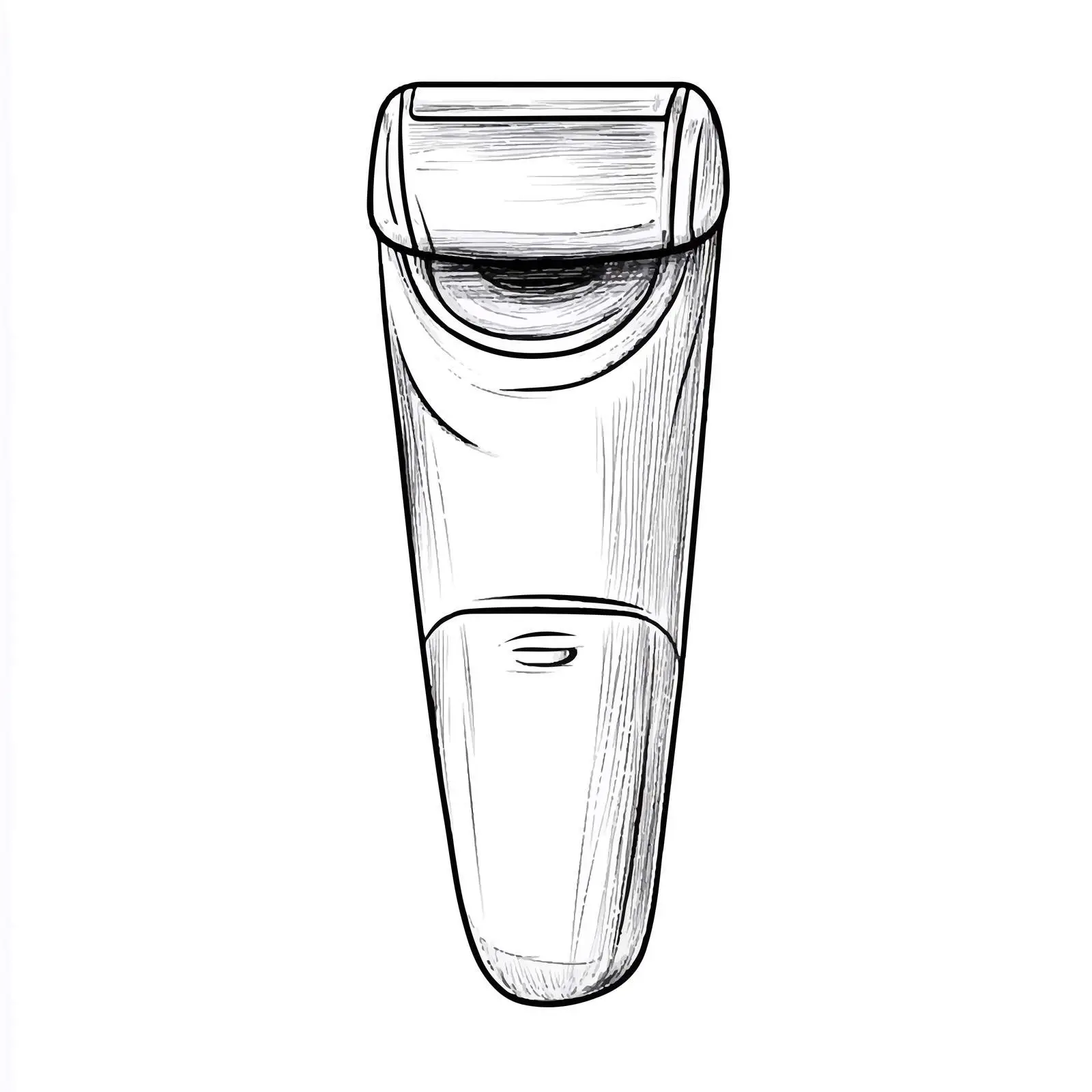 Hand-Drawn Epilator Removing Hair Illustration — free download from Dotvec