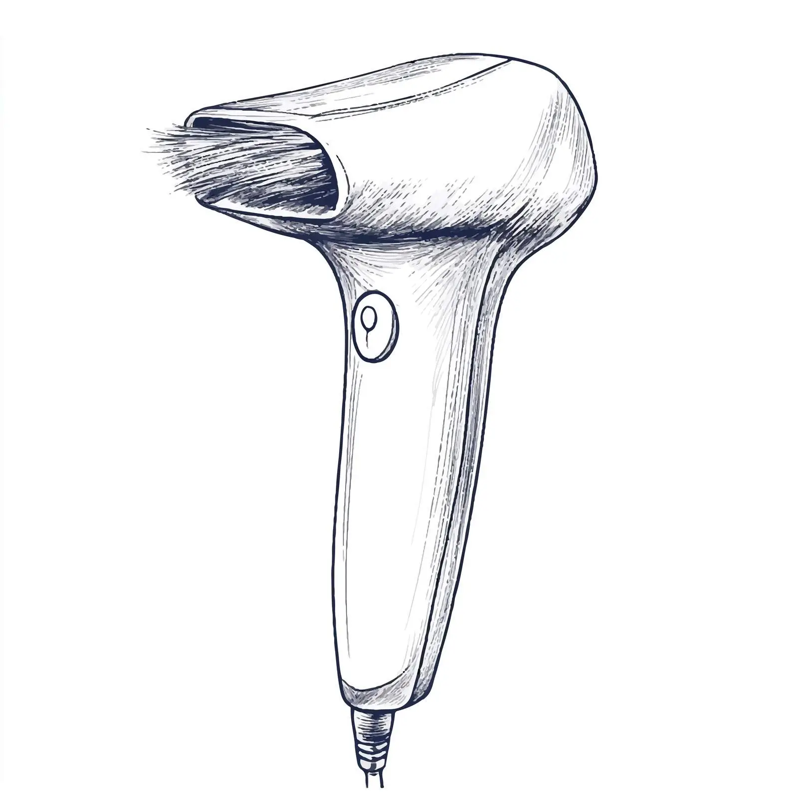 Epilator Sketch Removing Hair on White Background — free download from Dotvec