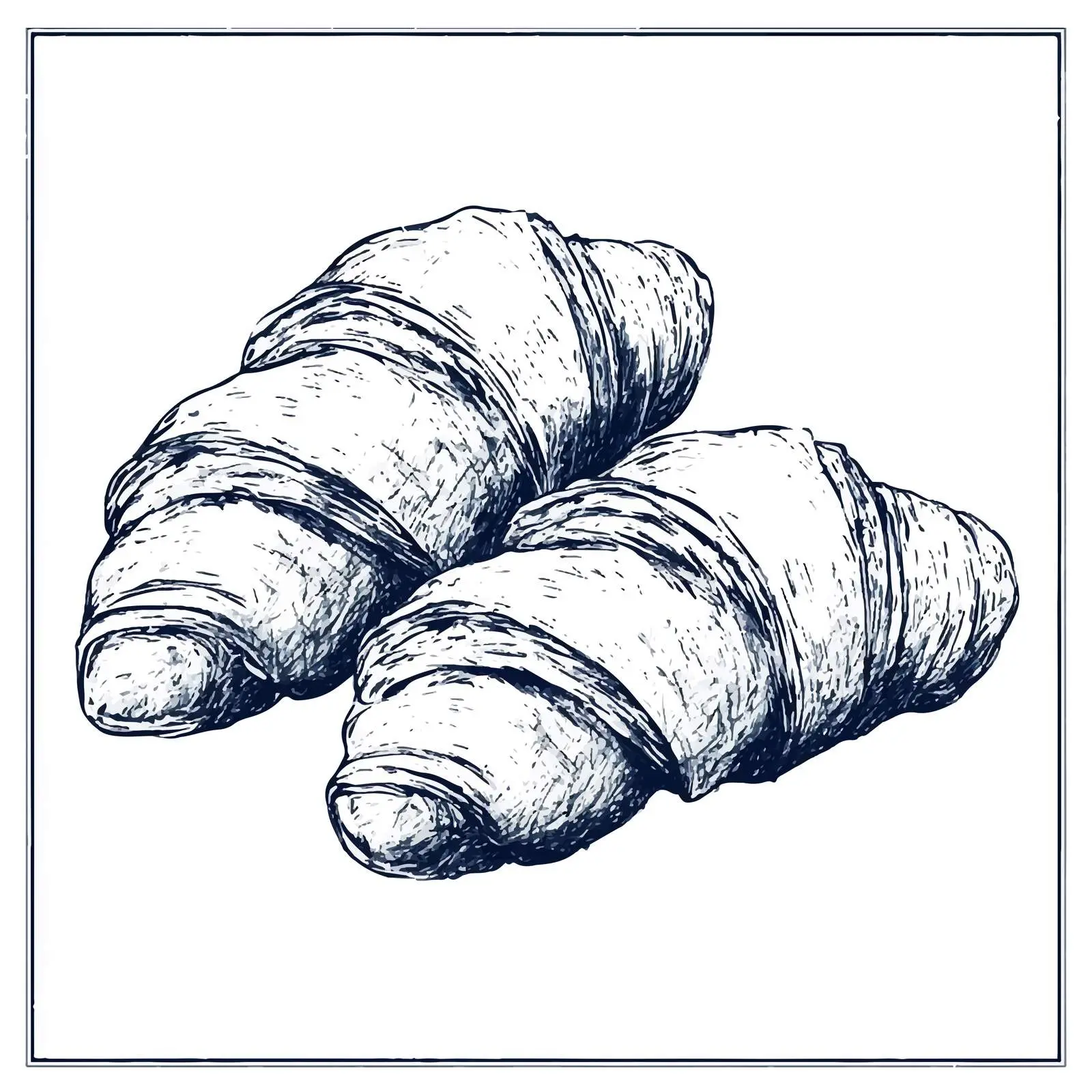 Hand-Drawn French Cordon Bleu Sketch — free download from Dotvec