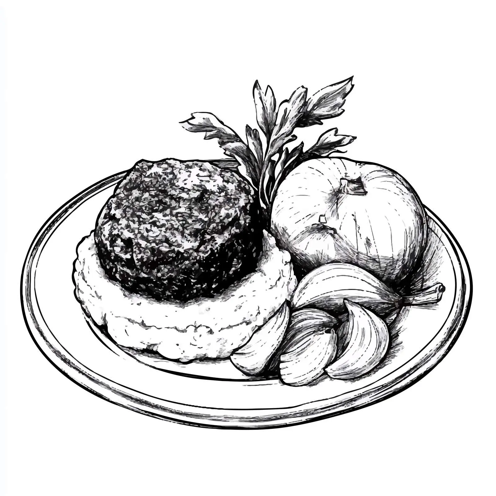 Hand-Drawn German Heaven and Earth Sketch — free download from Dotvec