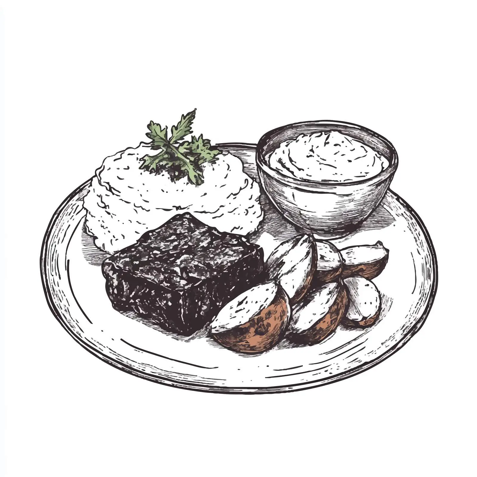 Hand-Drawn Heaven and Earth Vector Illustration — free download from Dotvec