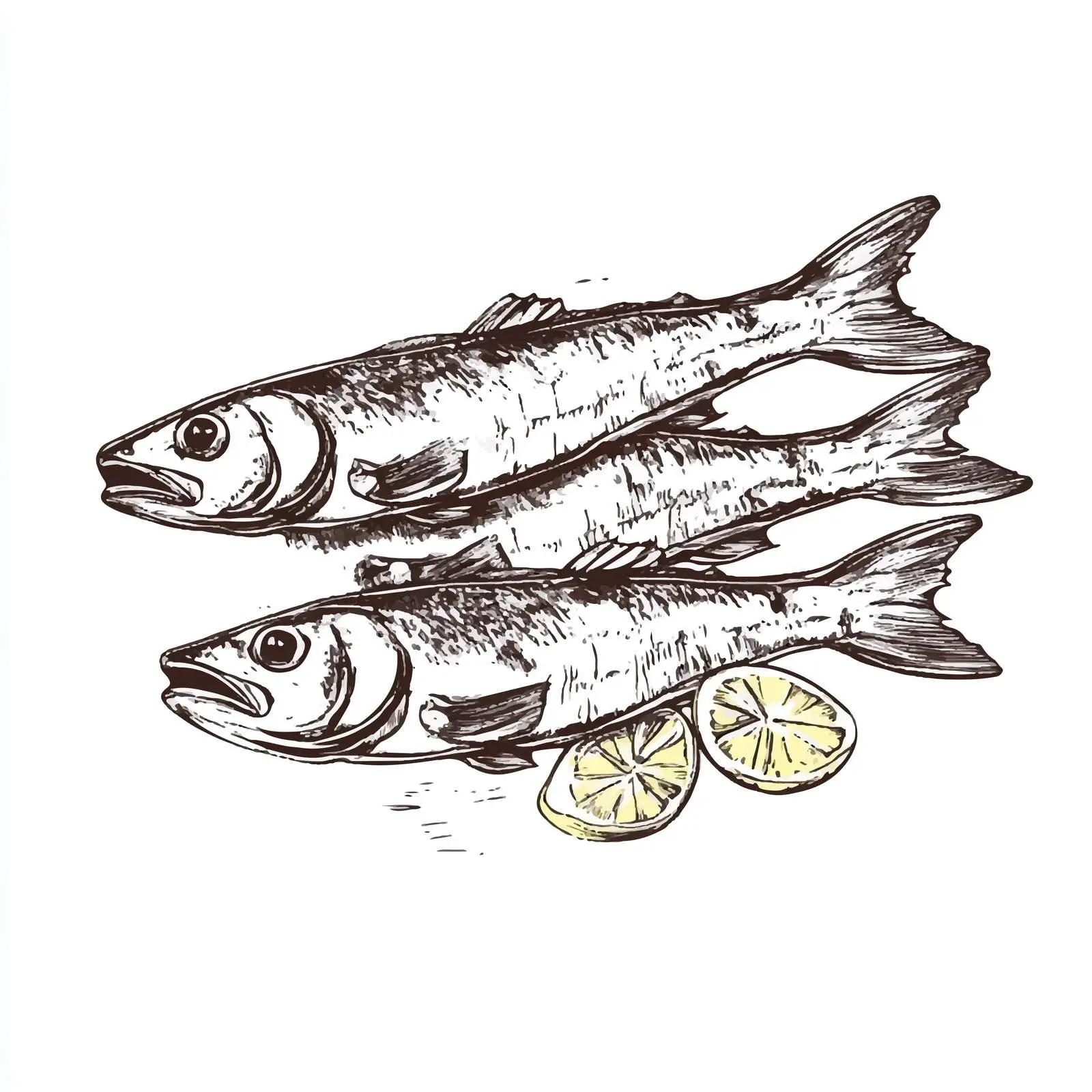 Hand-Drawn German Rollmops Illustration on White Background — free download from Dotvec