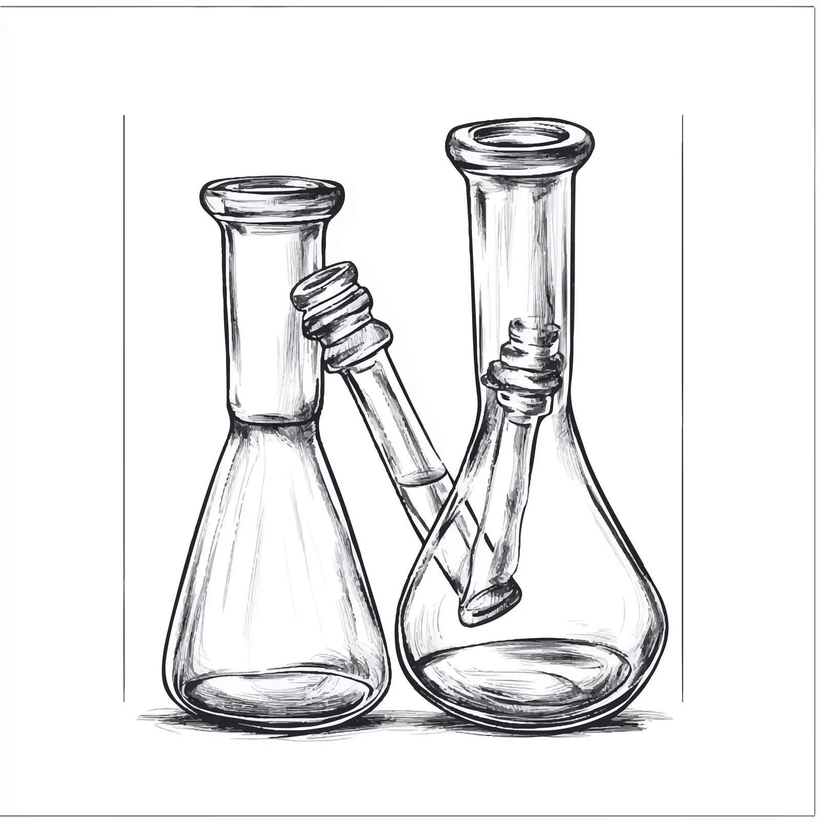 Hand-Drawn Glass Bongs for Smoking Weed – free hook image from Dotvec