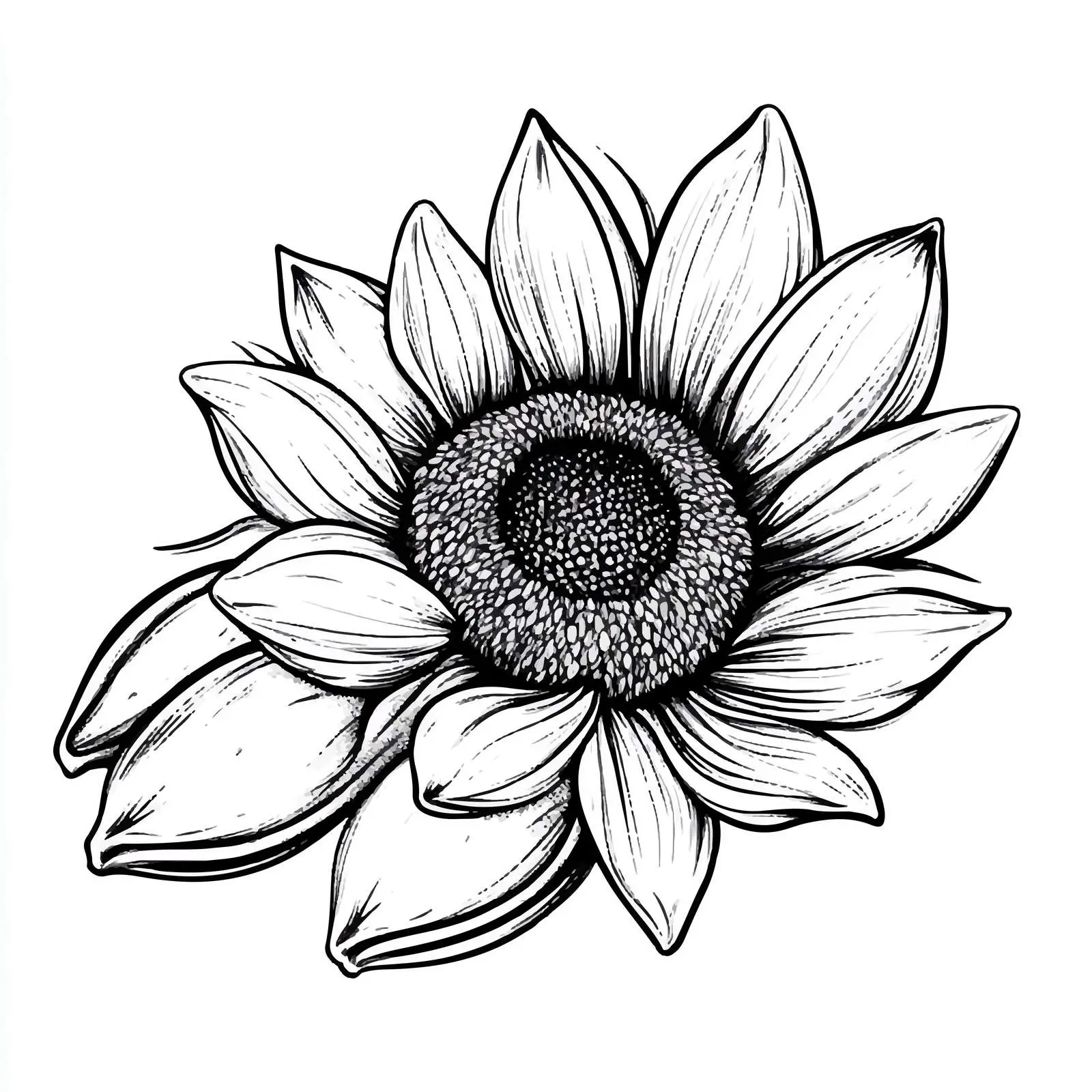 Hand-Drawn Sunflower Seed Illustration — free download from Dotvec
