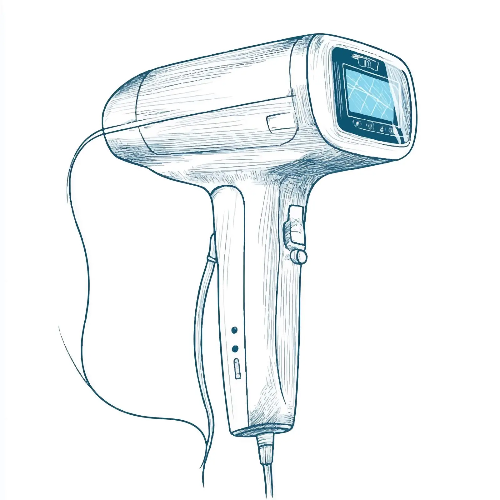 Hand-Drawn Laser Hair Removal Illustration — free download from Dotvec