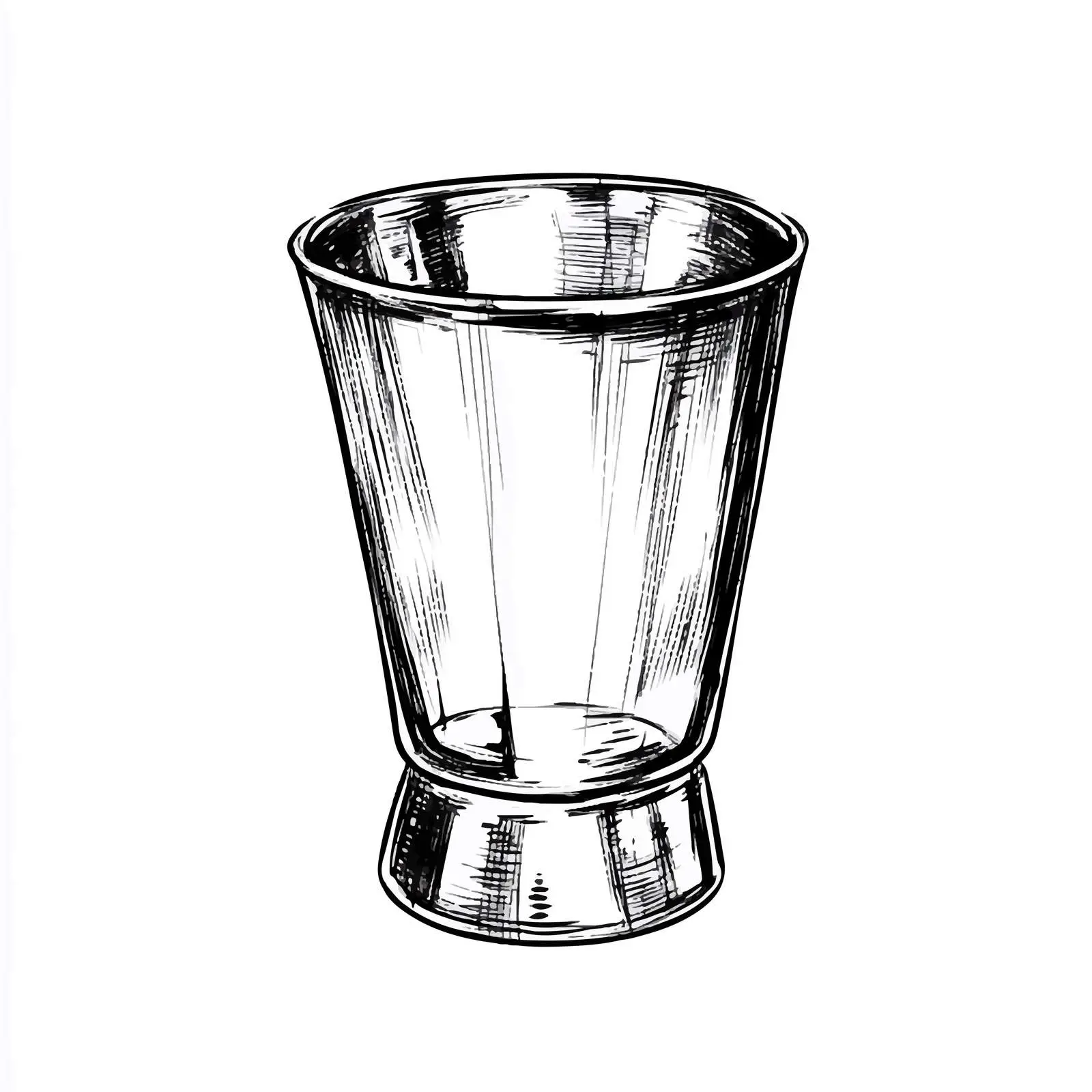 Hand-Drawn Measuring Cup Jigger Sketch — free download from Dotvec