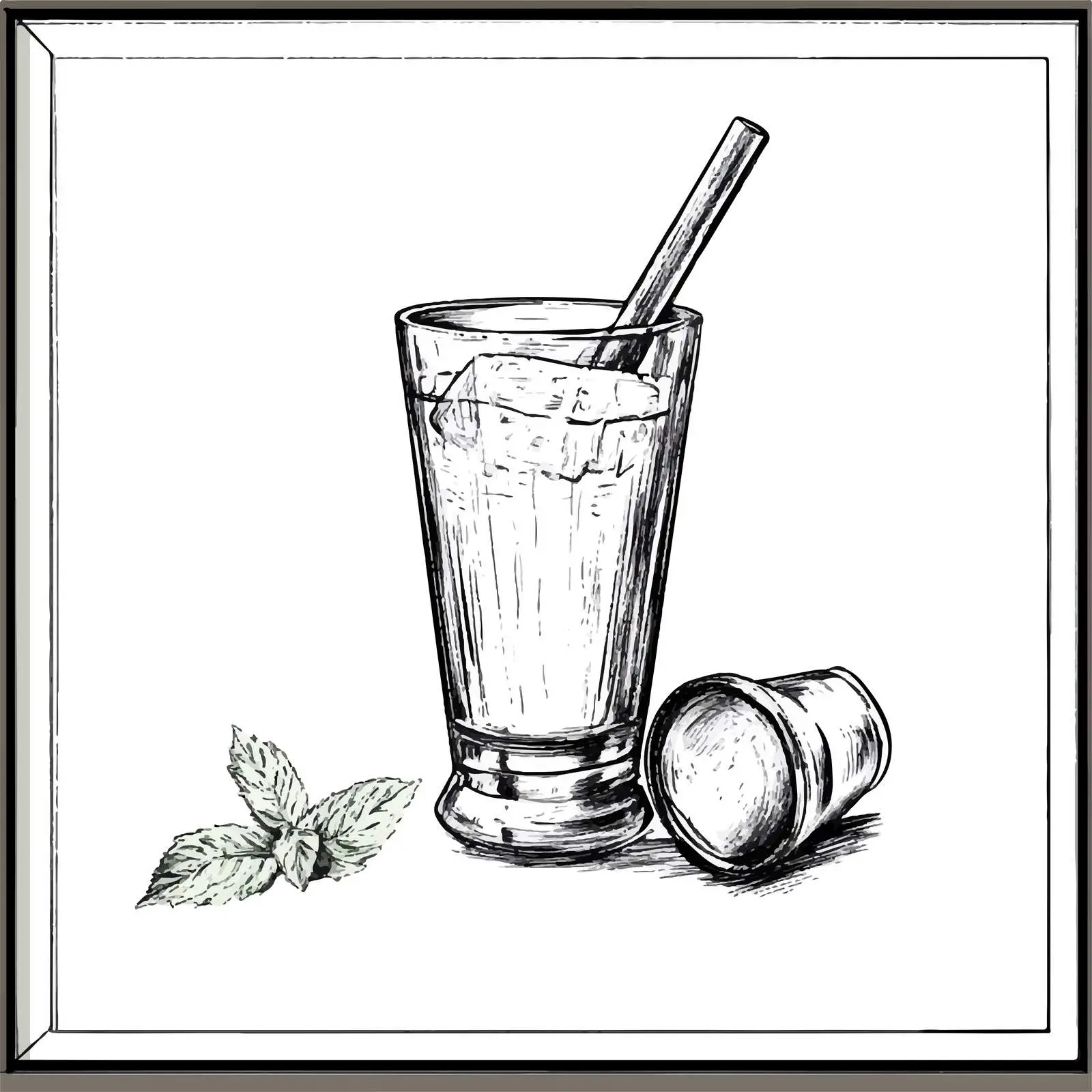 Hand-Drawn Muddler Sketch on White Background — free download from Dotvec