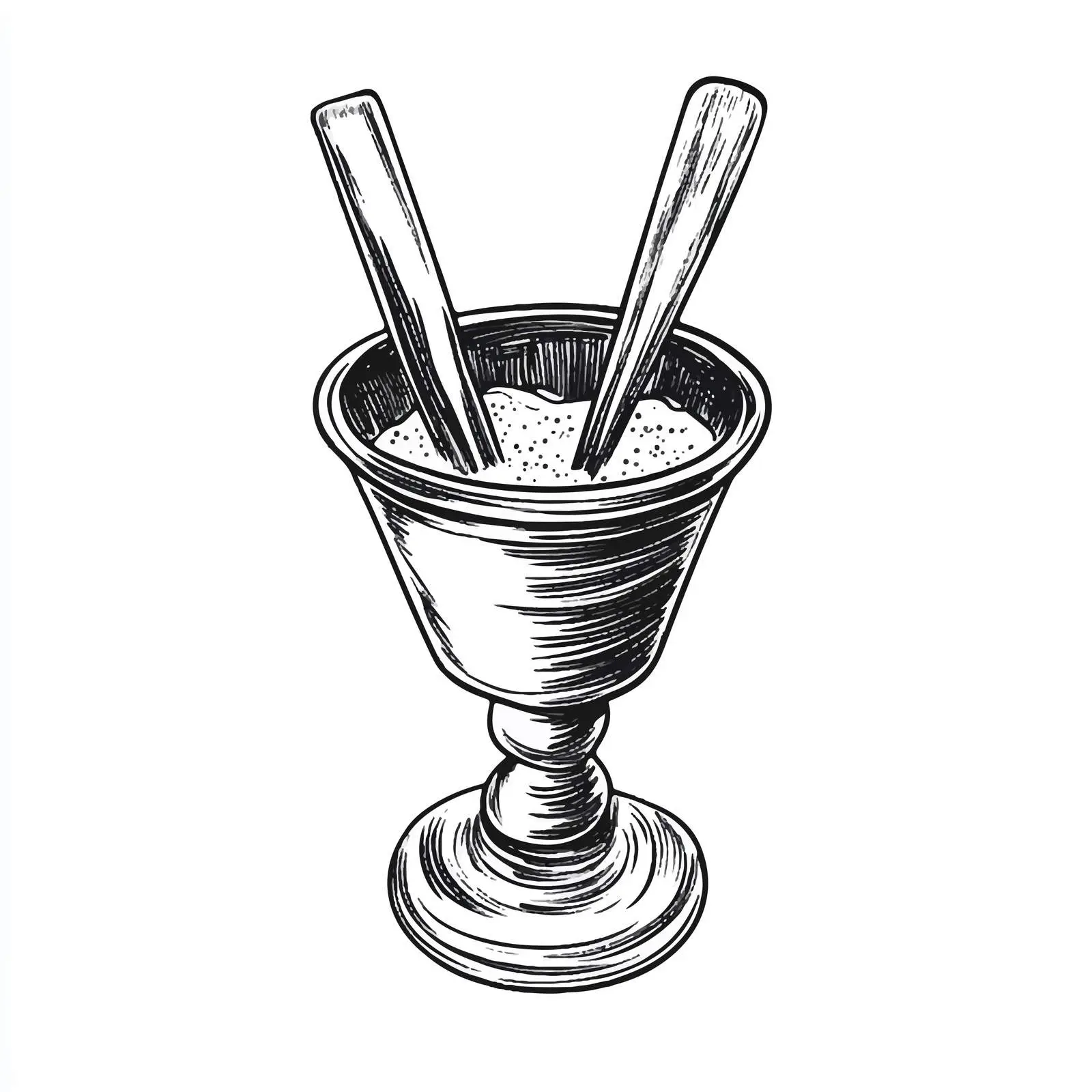 Hand-Drawn Muddler Sketch on White Background — free download from Dotvec