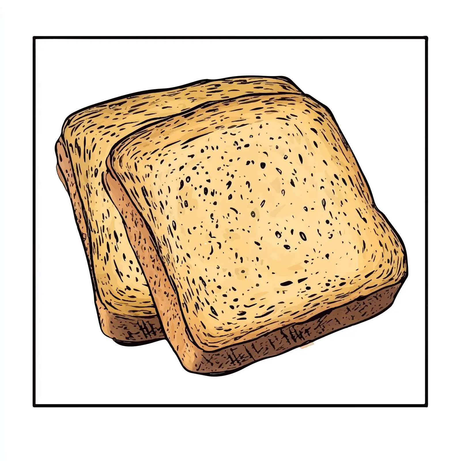 Hand-drawn Multigrain Bread Sketch — free download from Dotvec
