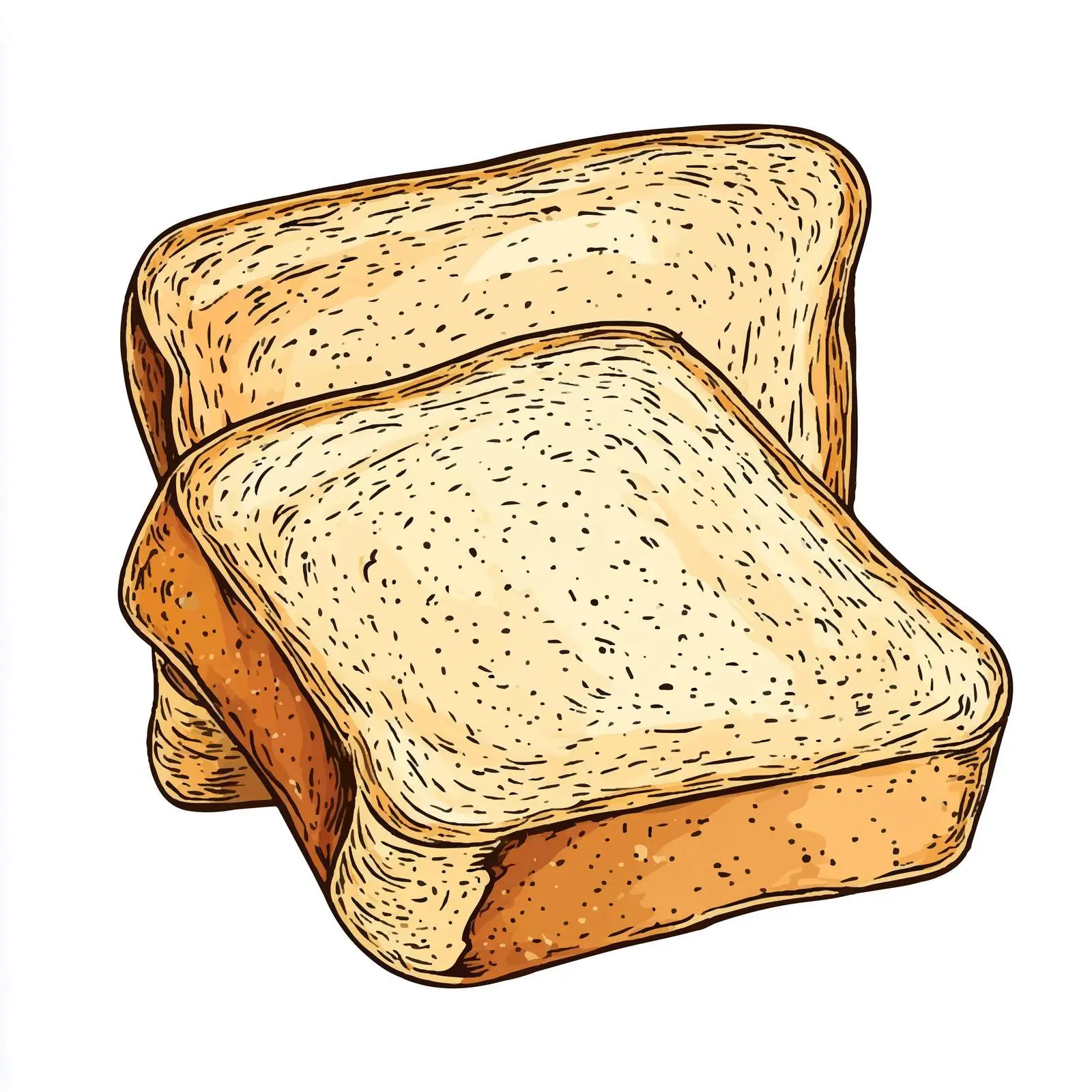 Hand-drawn Multigrain Bread Sketch Illustration — free download from Dotvec