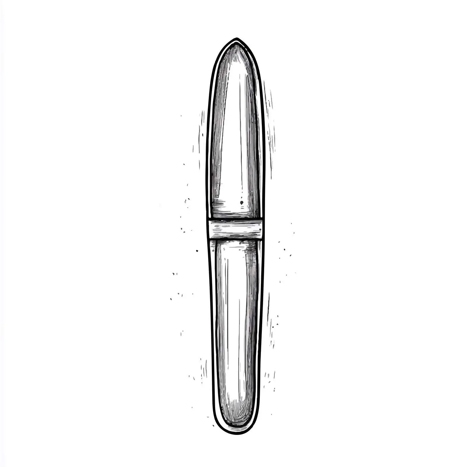 Hand Drawn Nail File Sketch on White Background — free download from Dotvec