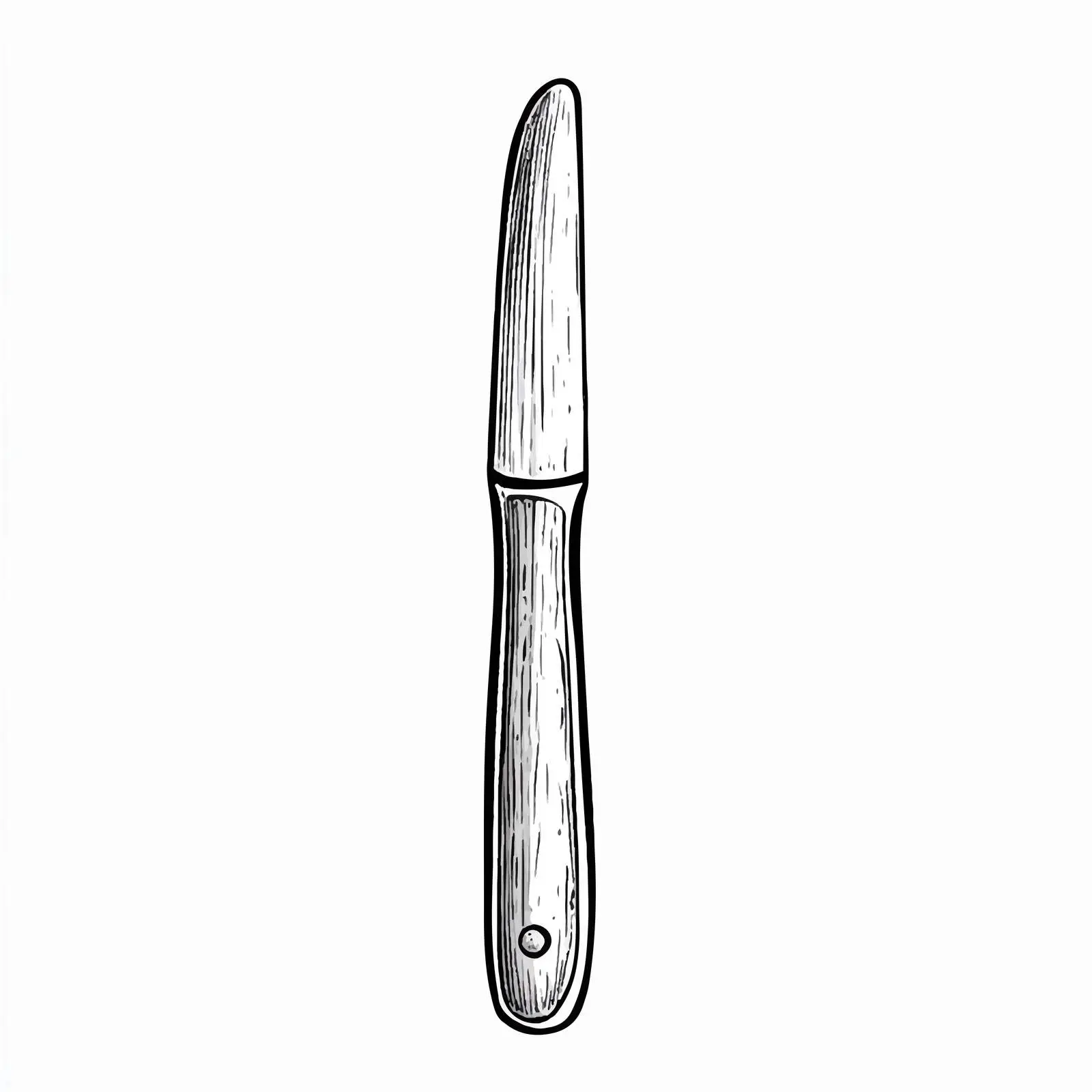 Hand-Drawn Nail File Sketch on White Background — free download from Dotvec