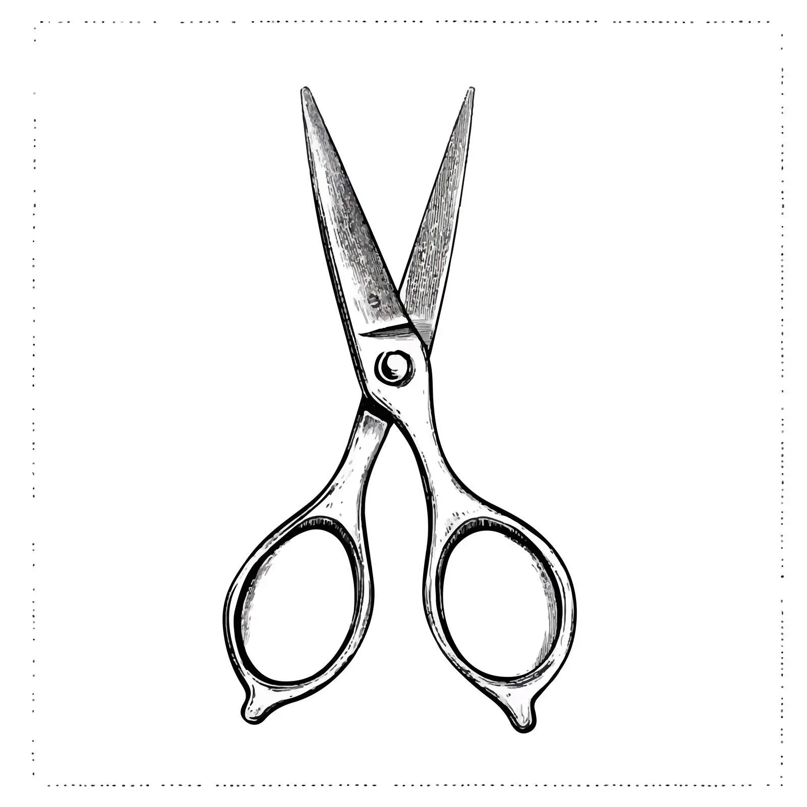 Hand-Drawn Nail Scissors Sketch on White Background — free download from Dotvec