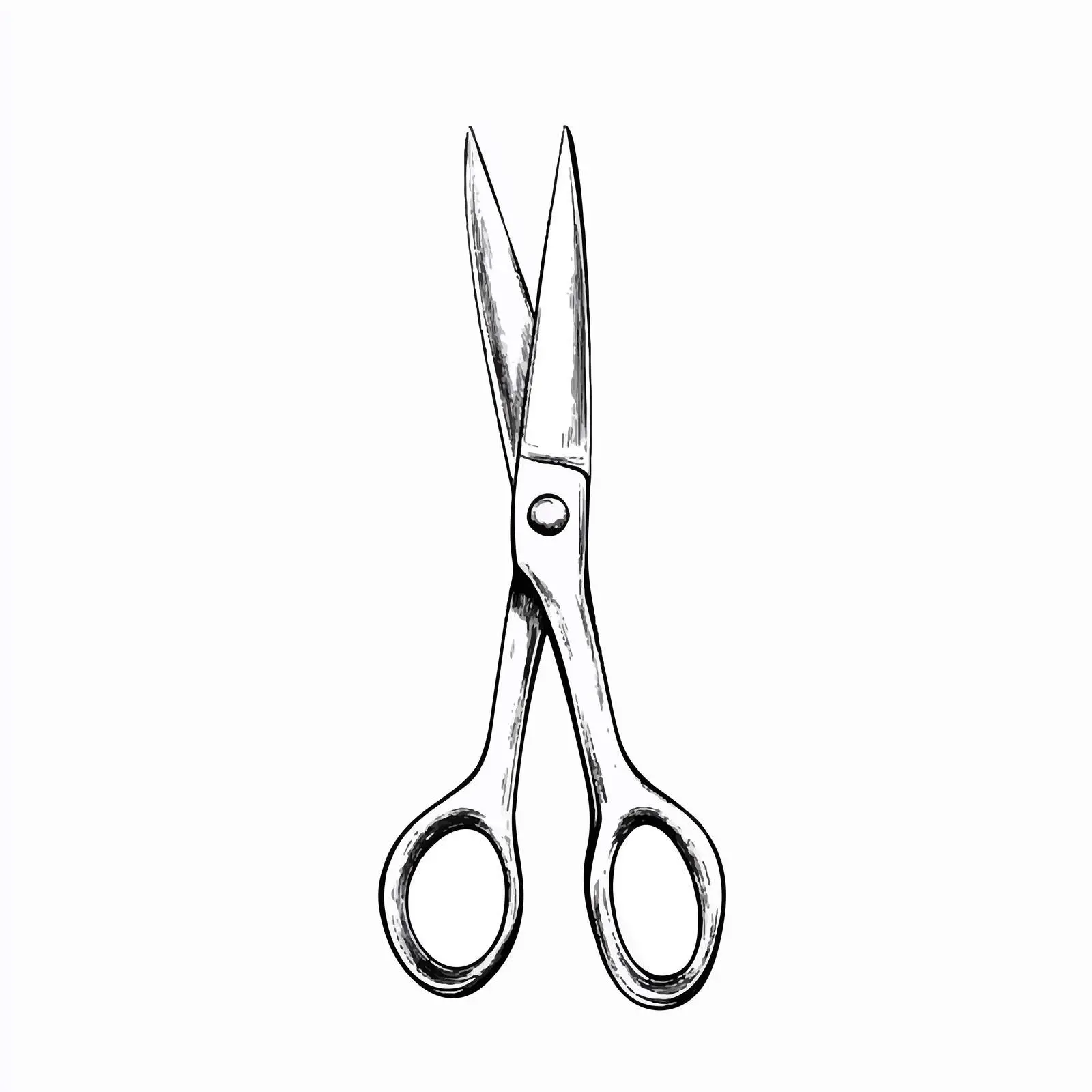 Hand Drawn Nail Scissors Sketch on White Background — free download from Dotvec