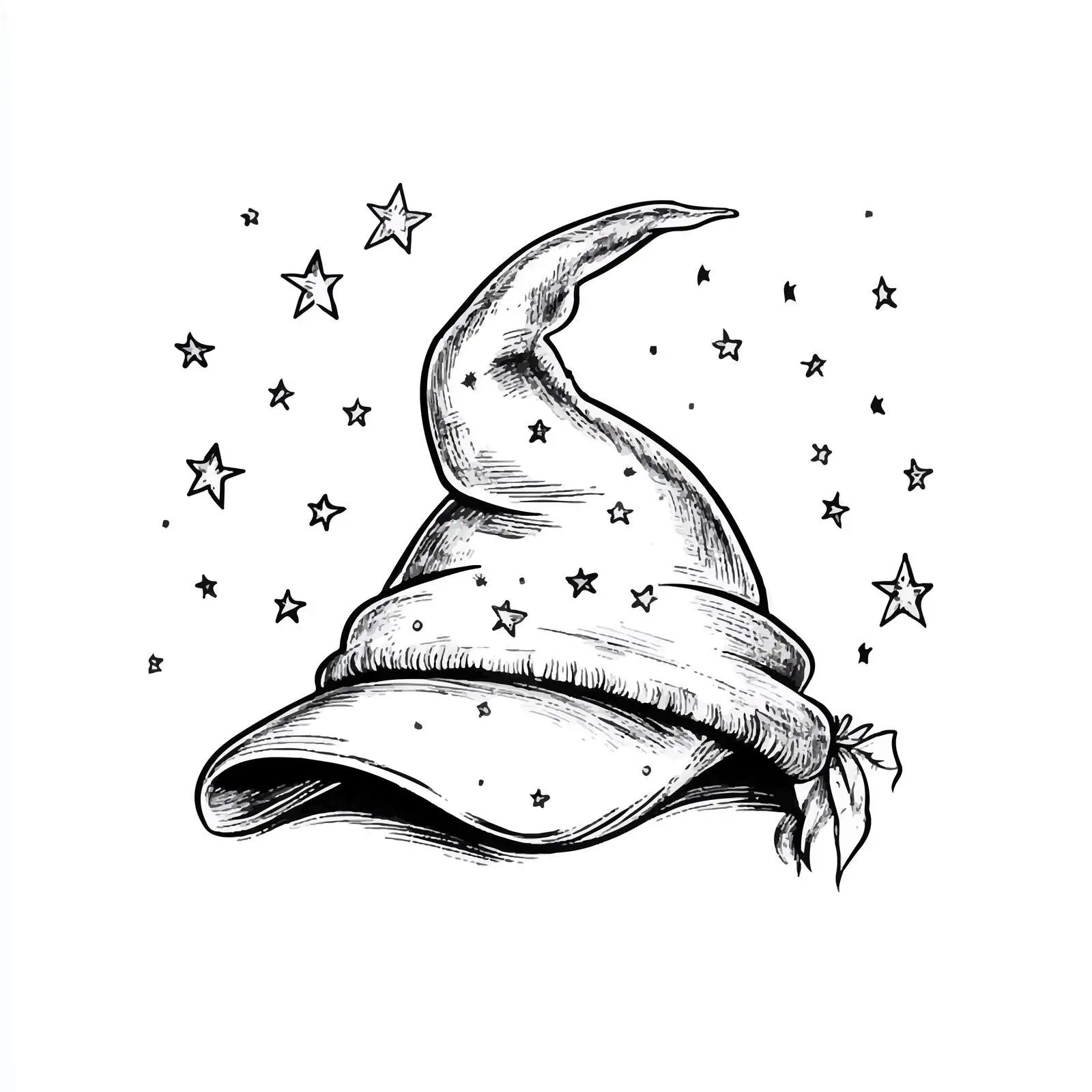 Hand-Drawn Night Cap Sketch on White Background — free download from Dotvec