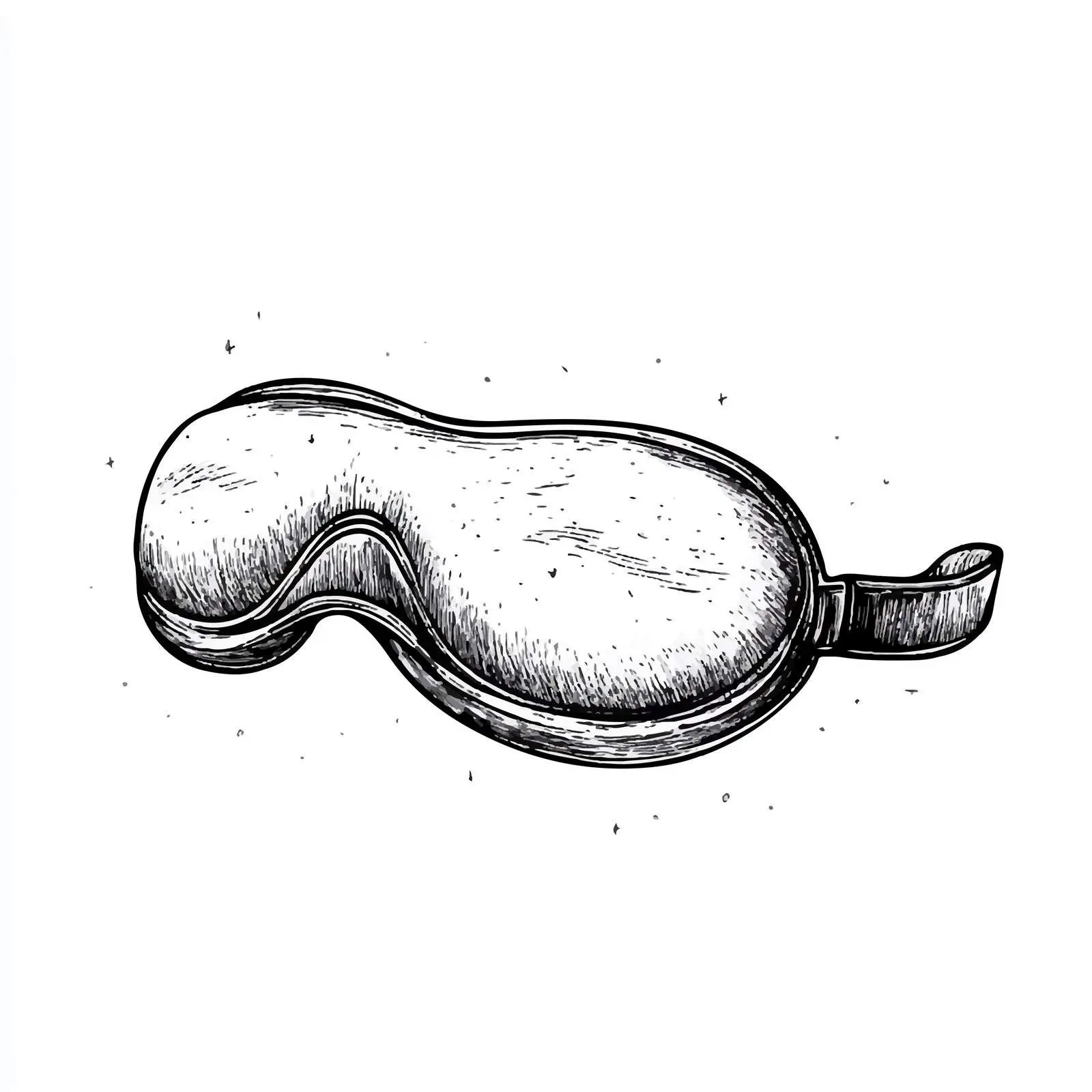 Hand Drawn Nighttime Eye Mask Vector Design — free download from Dotvec