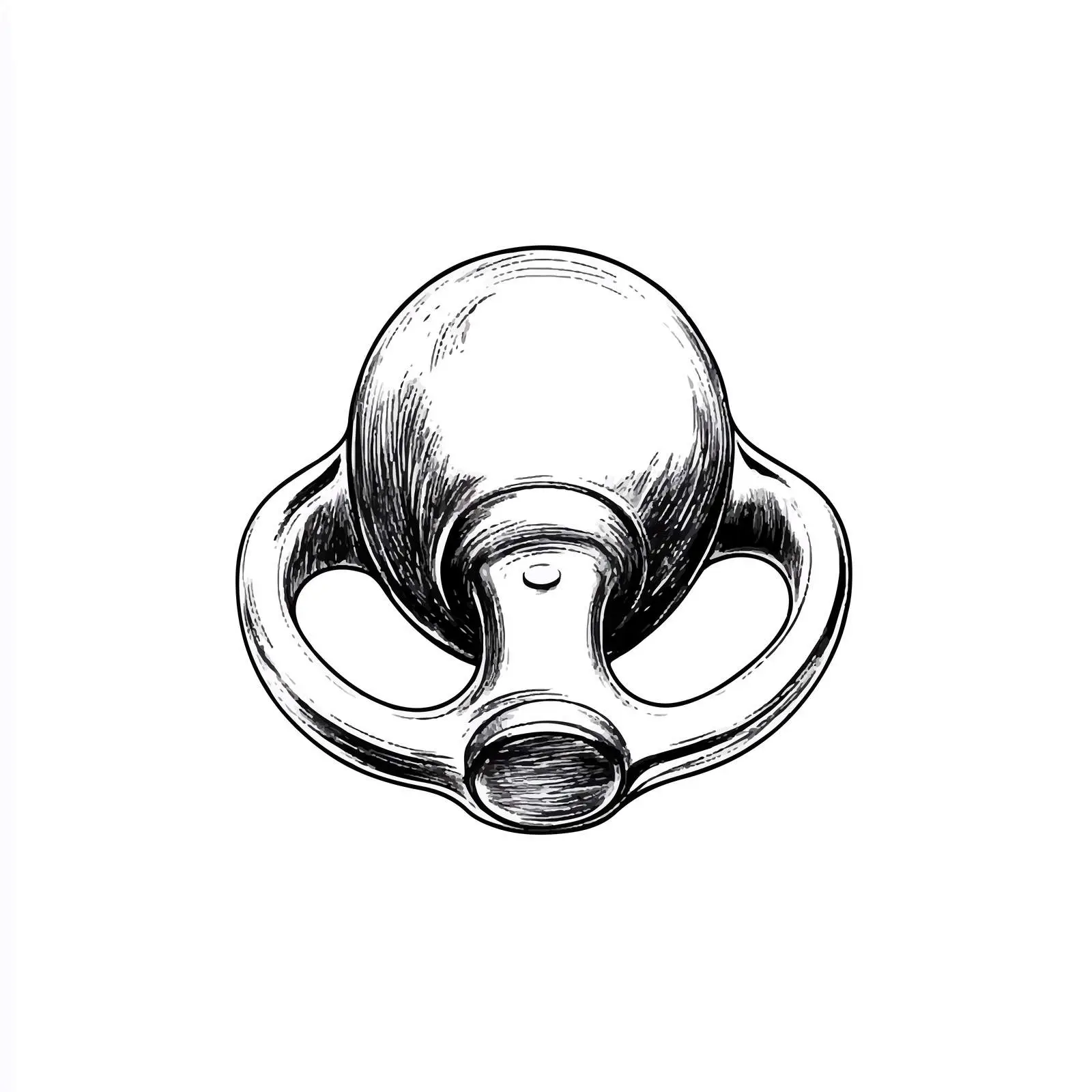 Hand-Drawn Baby Pacifier Sketch on White Background — free download from Dotvec