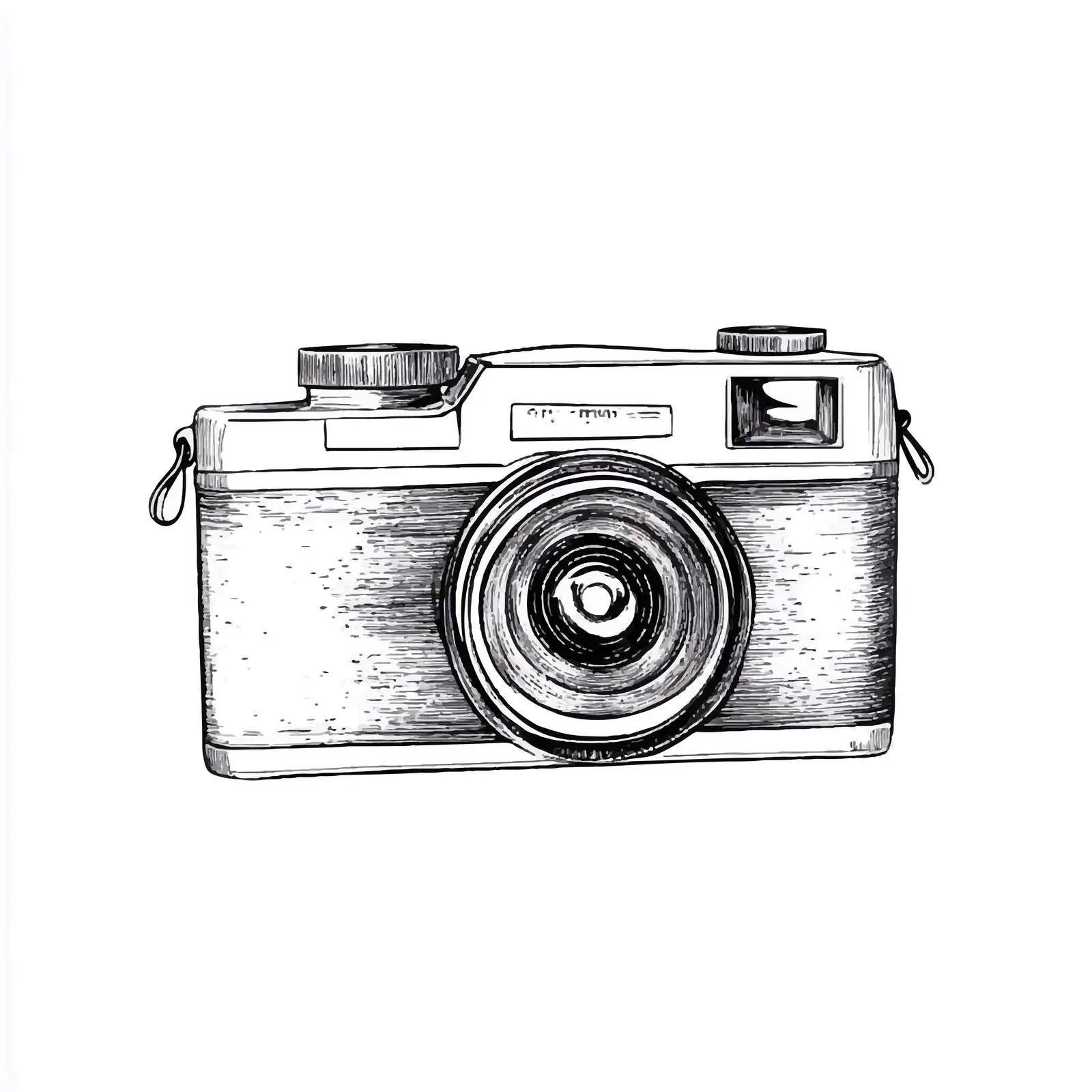 Hand-Drawn Polaroid Camera Sketch Artwork — free download from Dotvec